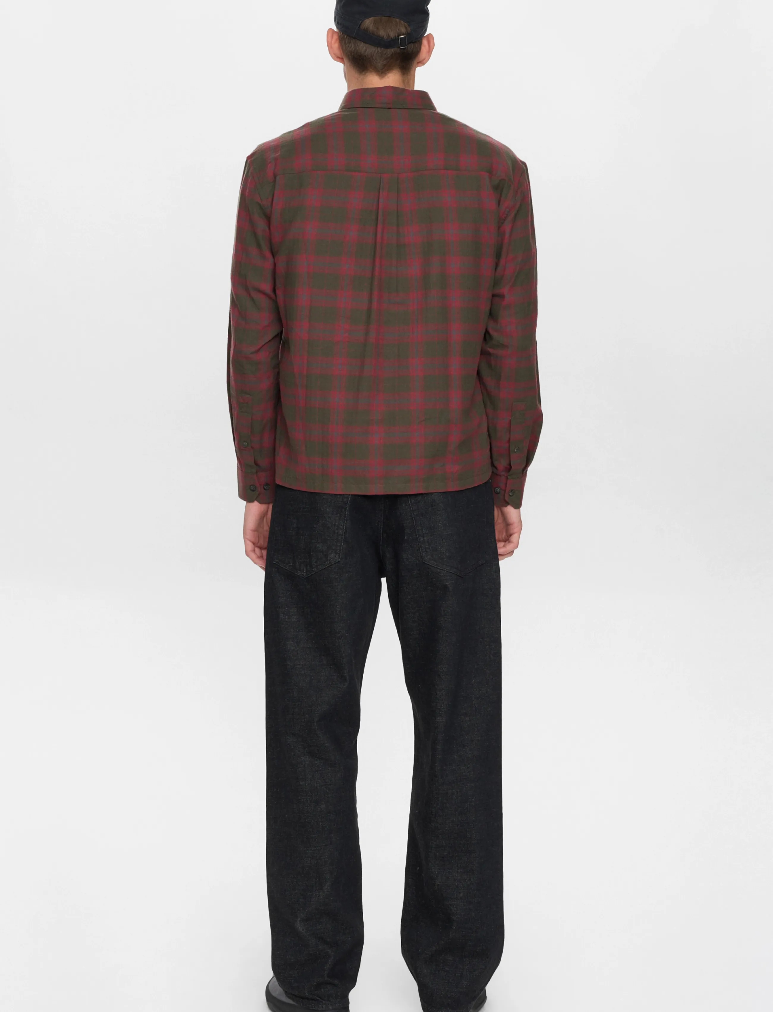 Anerkjendt - AKOTTO FLANNEL CHECK LS SHIRT - flanell-hemden - red dahlia - 3