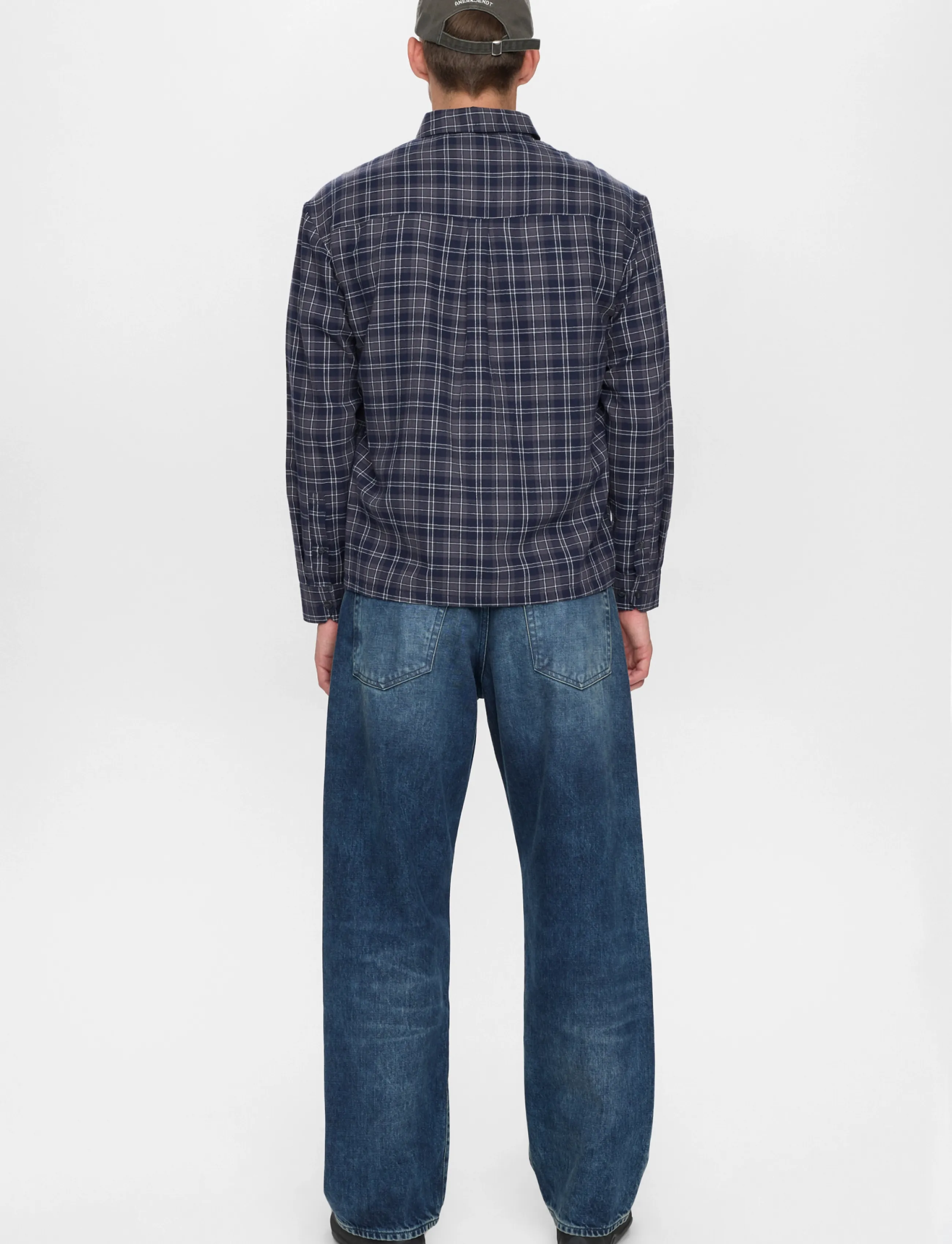 Anerkjendt - AKOTTO FLANNEL CHECK LS SHIRT - flannel shirts - sky captain - 3