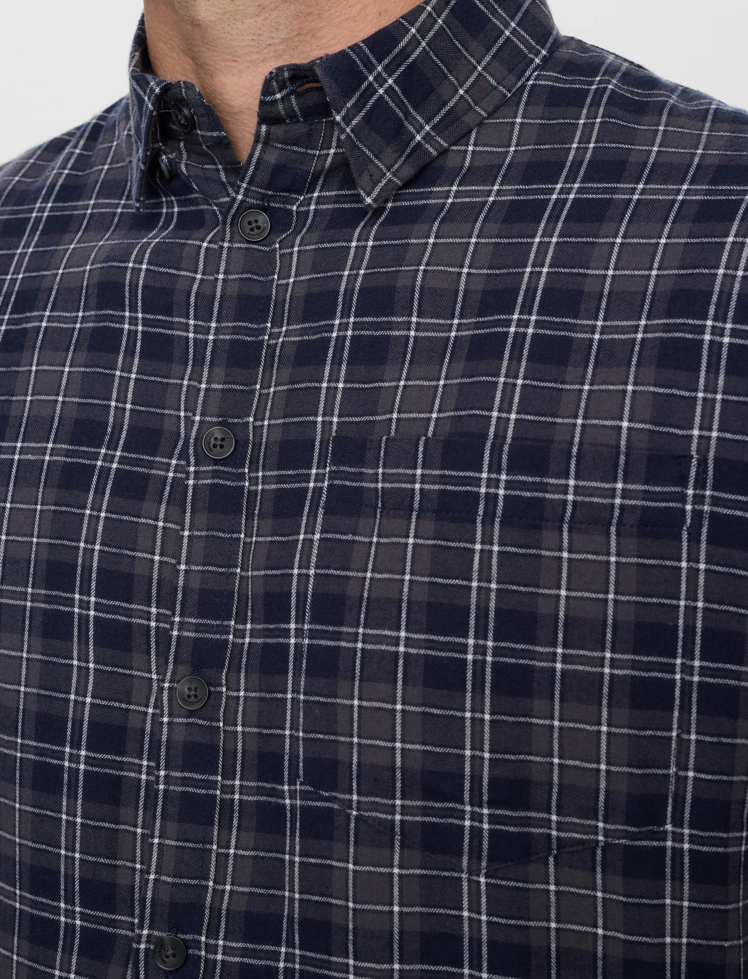 Anerkjendt - AKOTTO FLANNEL CHECK LS SHIRT - flannel shirts - sky captain - 4