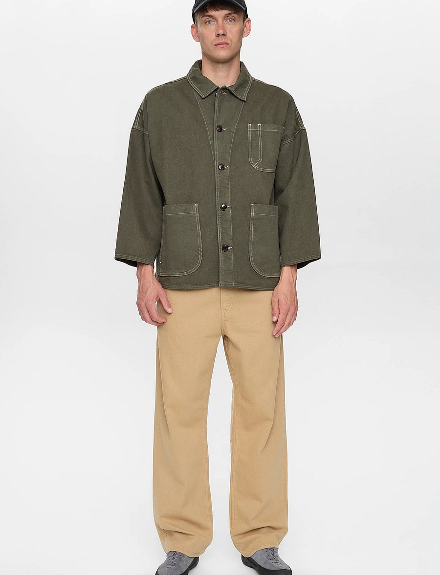 Anerkjendt - AKOWEN TWILL OVERSHIRT - frühlingsjacken - forest night - 0