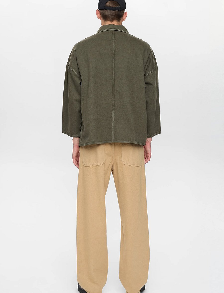 Anerkjendt - AKOWEN TWILL OVERSHIRT - frühlingsjacken - forest night - 3