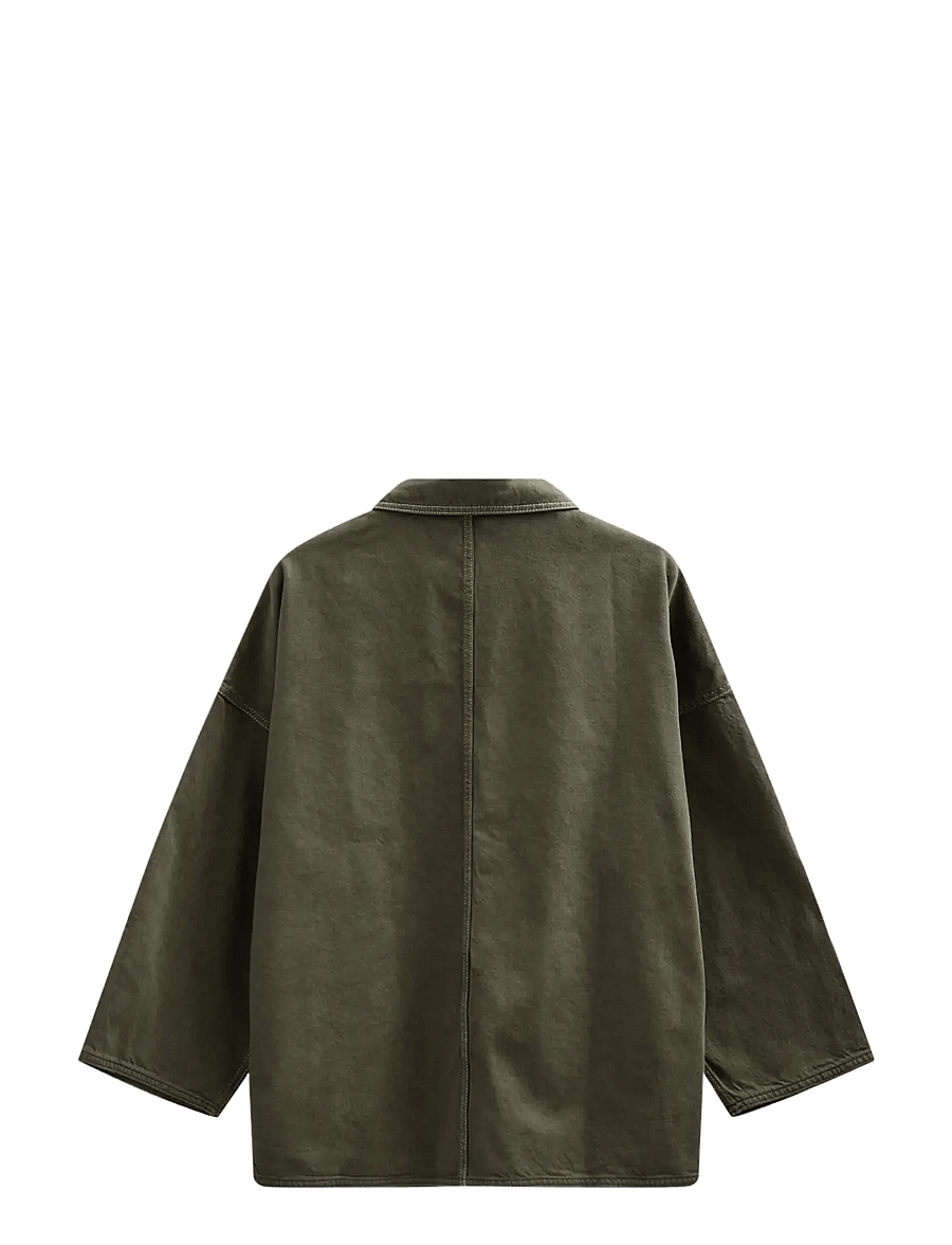 Anerkjendt - AKOWEN TWILL OVERSHIRT - frühlingsjacken - forest night - 2