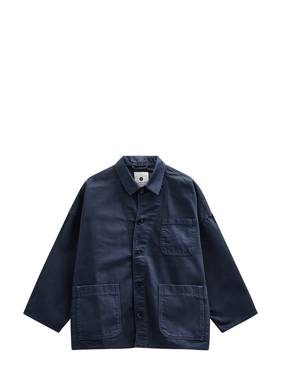 Anerkjendt - AKOWEN TWILL OVERSHIRT - vårjackor - sky captain - 1