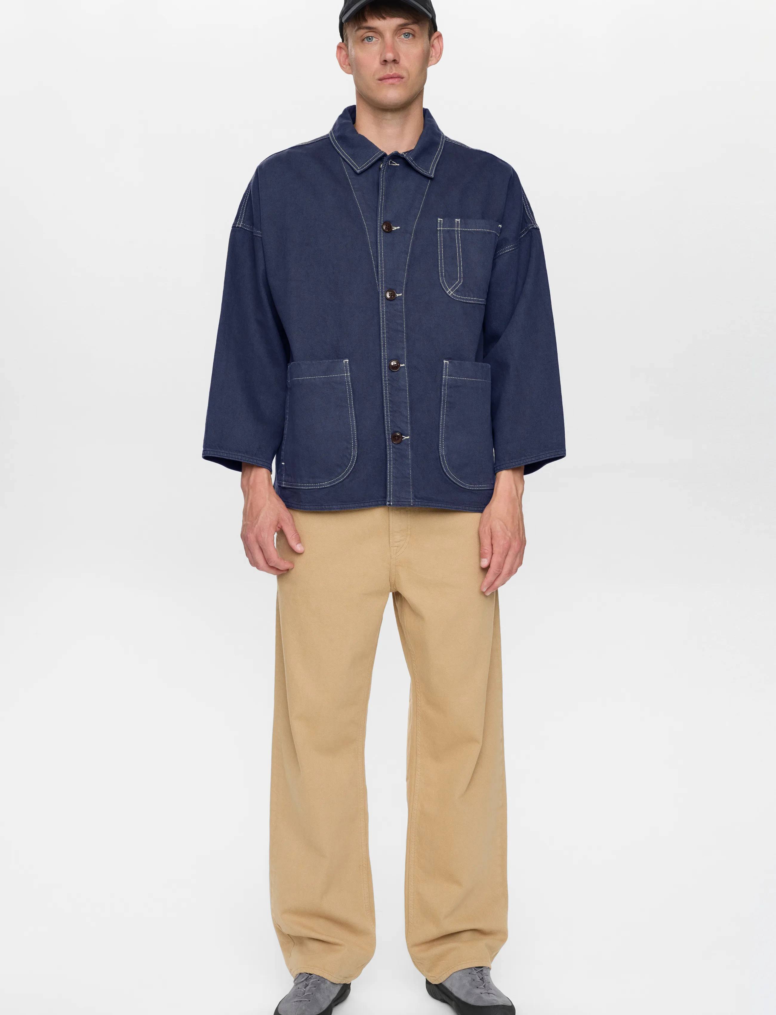 Anerkjendt AKOWEN TWILL OVERSHIRT - Tøj - SKY CAPTAIN / navy