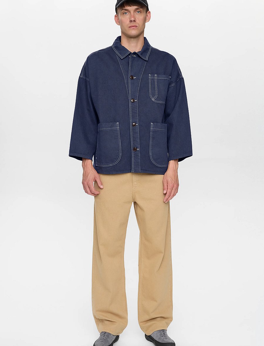 Anerkjendt - AKOWEN TWILL OVERSHIRT - vårjackor - sky captain - 0