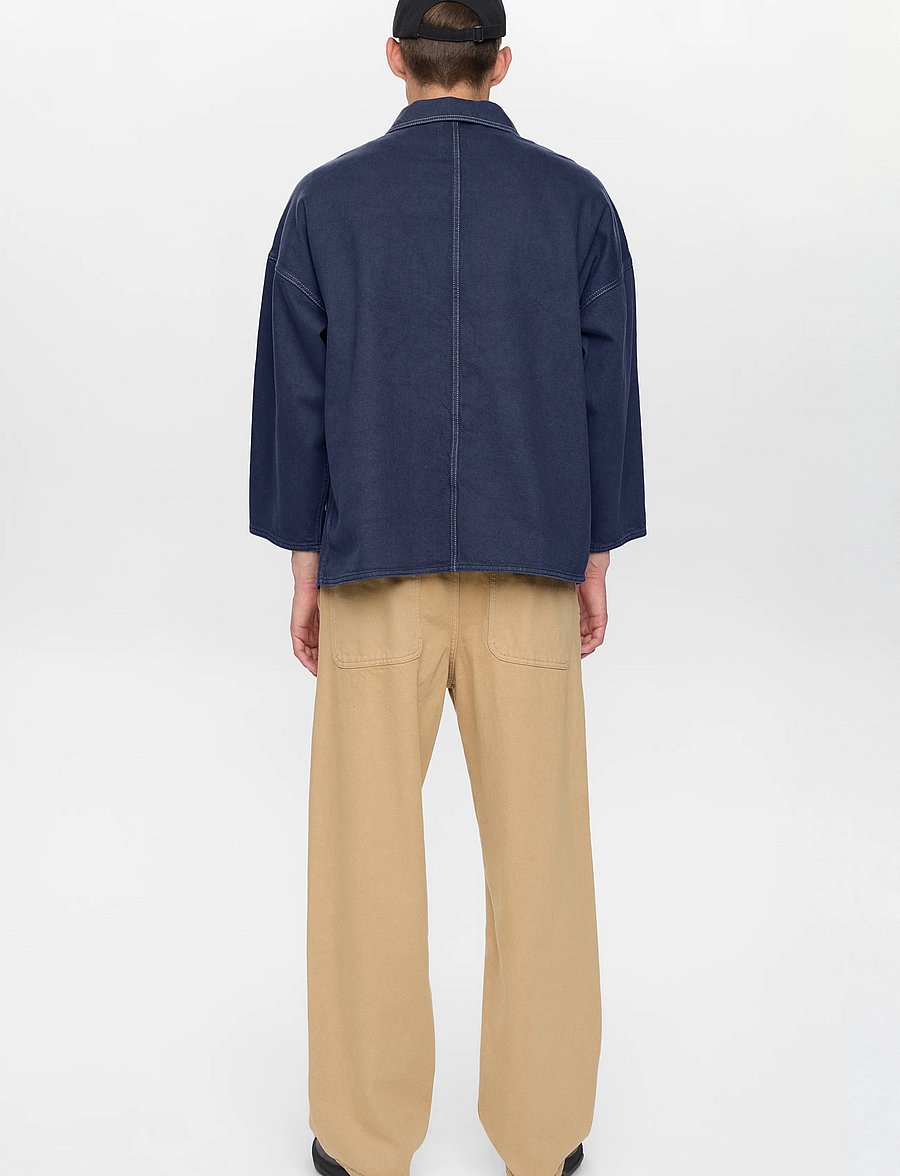 Anerkjendt - AKOWEN TWILL OVERSHIRT - vårjackor - sky captain - 3
