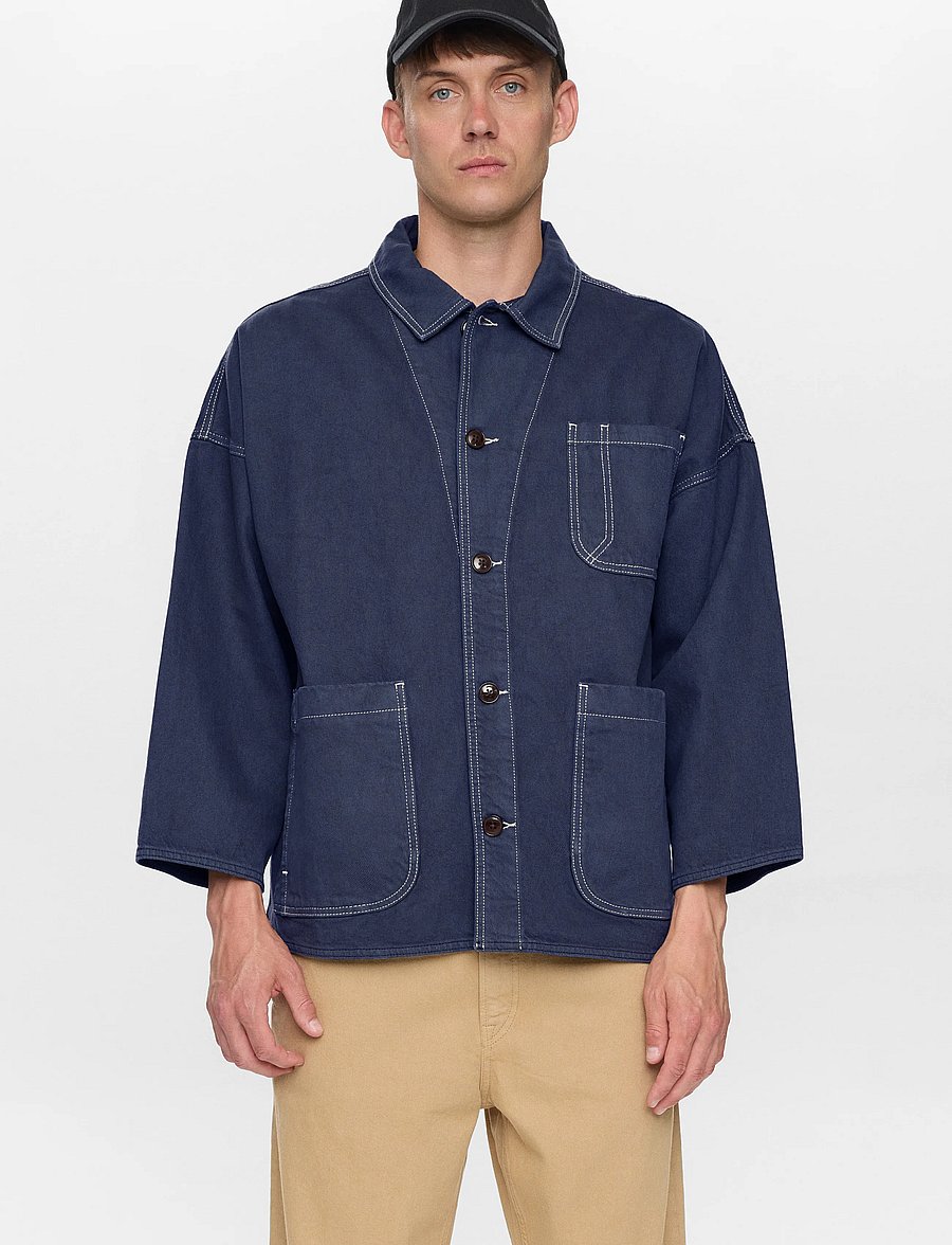 Anerkjendt - AKOWEN TWILL OVERSHIRT - vestes d’automne - sky captain - 4