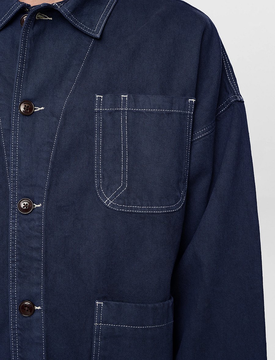 Anerkjendt - AKOWEN TWILL OVERSHIRT - vestes d’automne - sky captain - 5
