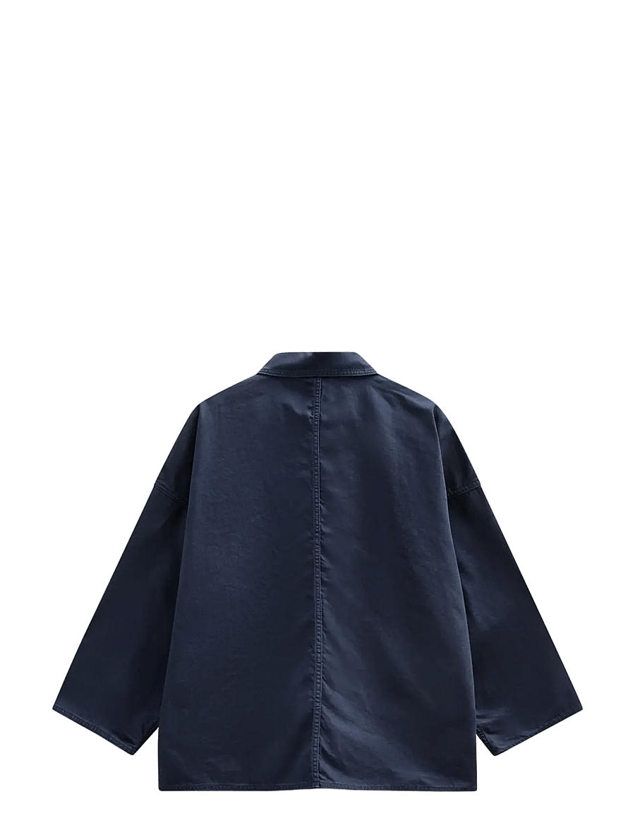 Anerkjendt - AKOWEN TWILL OVERSHIRT - vårjackor - sky captain - 2