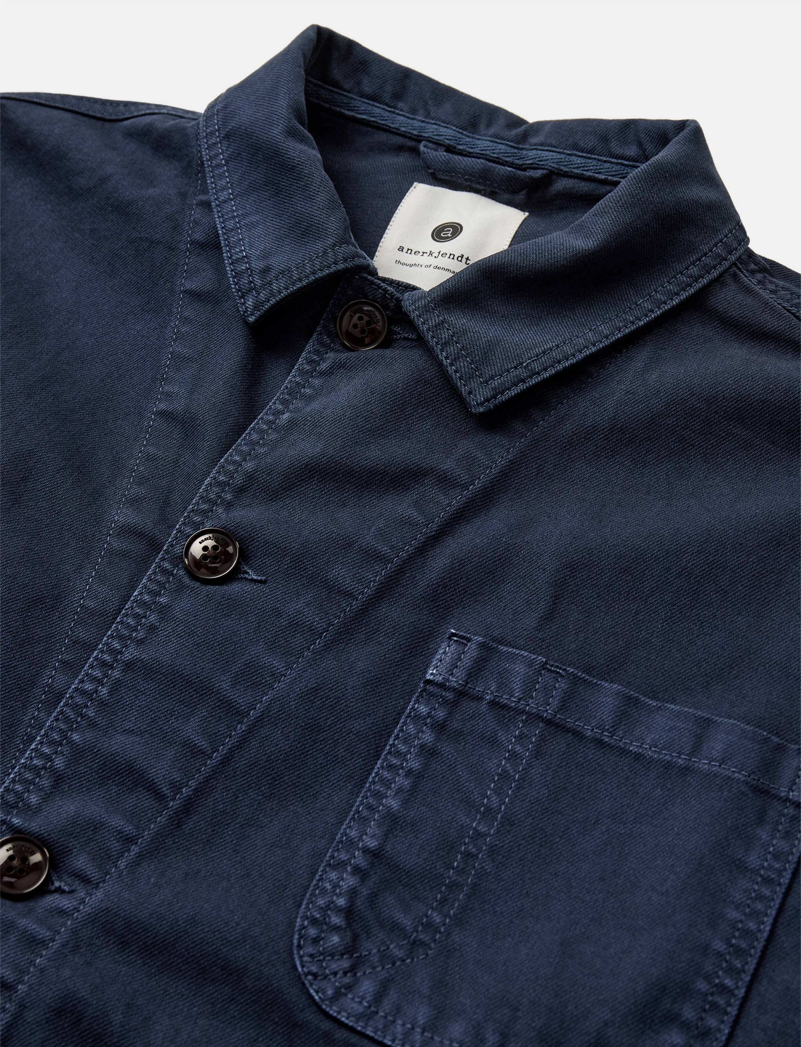 Anerkjendt - AKOWEN TWILL OVERSHIRT - sky captain - 4
