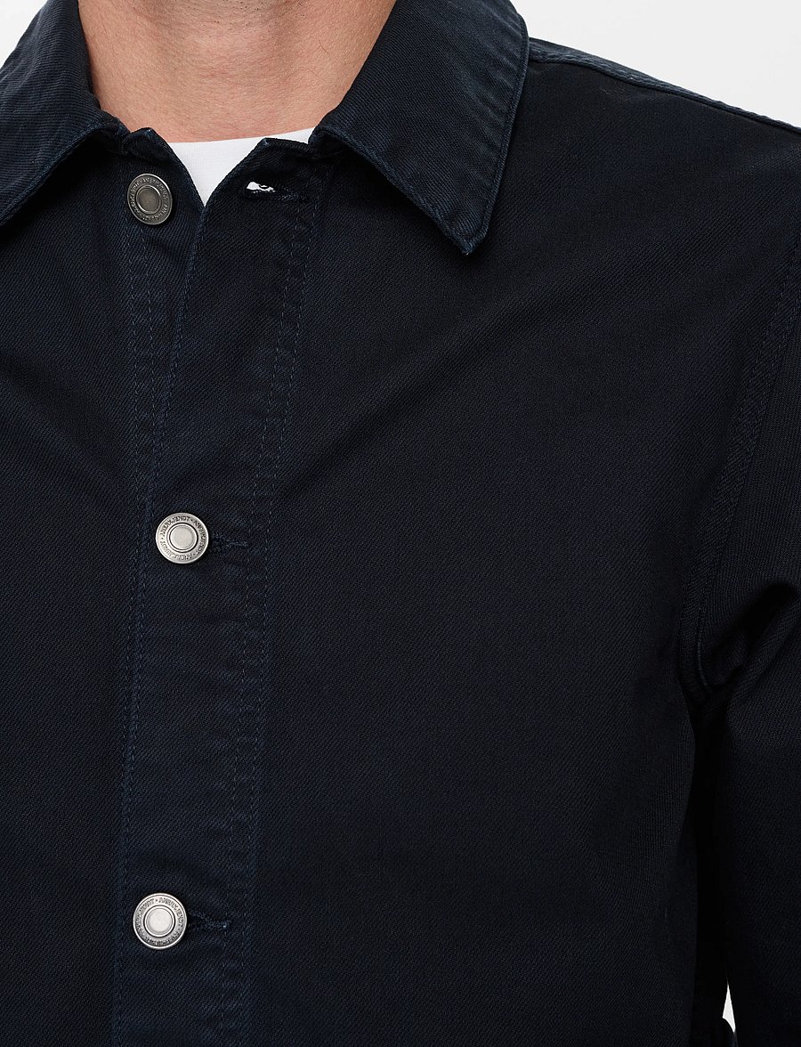 Anerkjendt - AKOZZY TWILL OVERSHIRT - ungefütterte denimjacken - caviar - 5