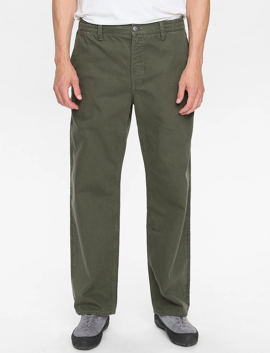 Anerkjendt - AKJONAS ELA TWILL PANTS - chino-püksid - forest night - 4