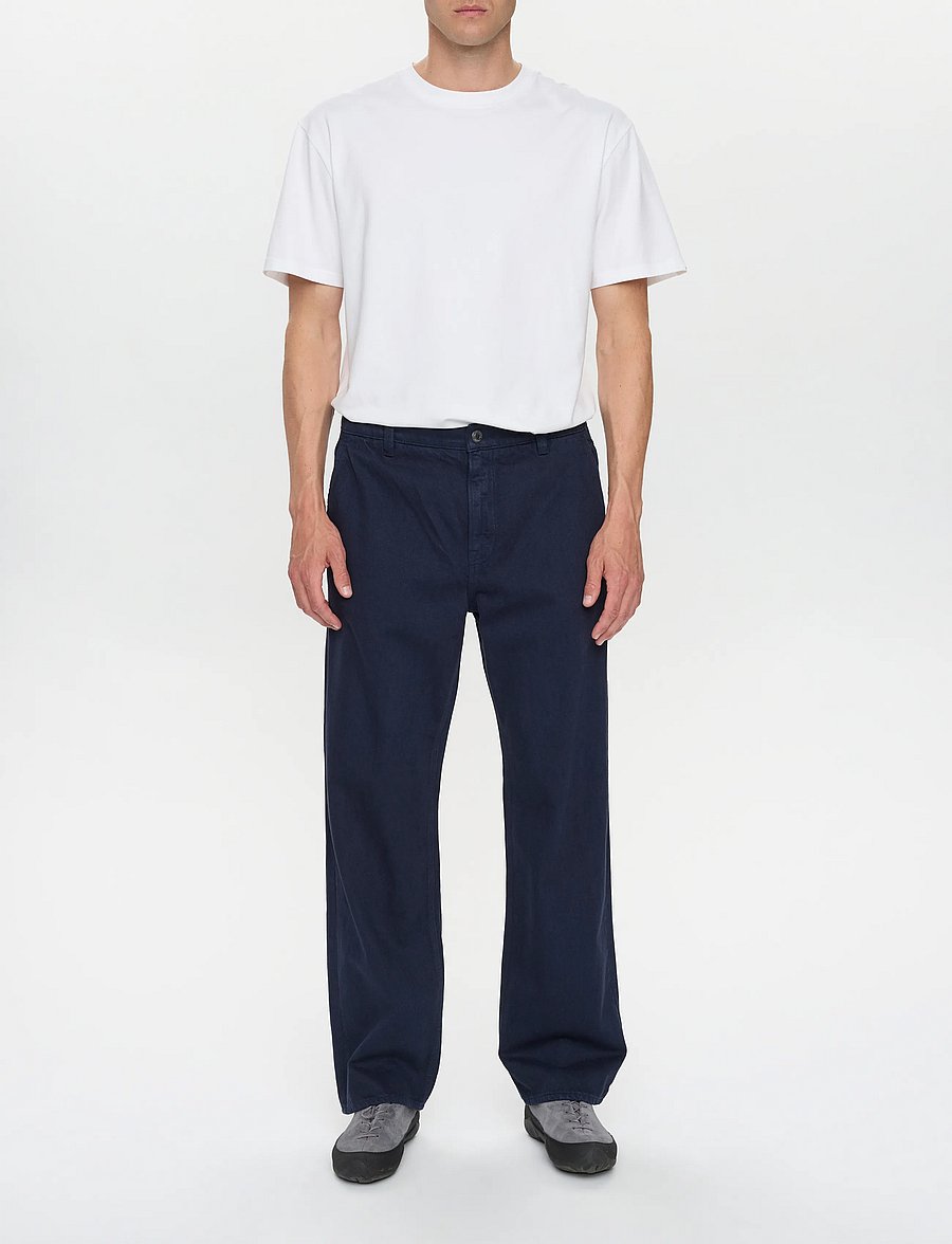 Anerkjendt - AKJONAS ELA TWILL PANTS - chinos - sky captain - 0