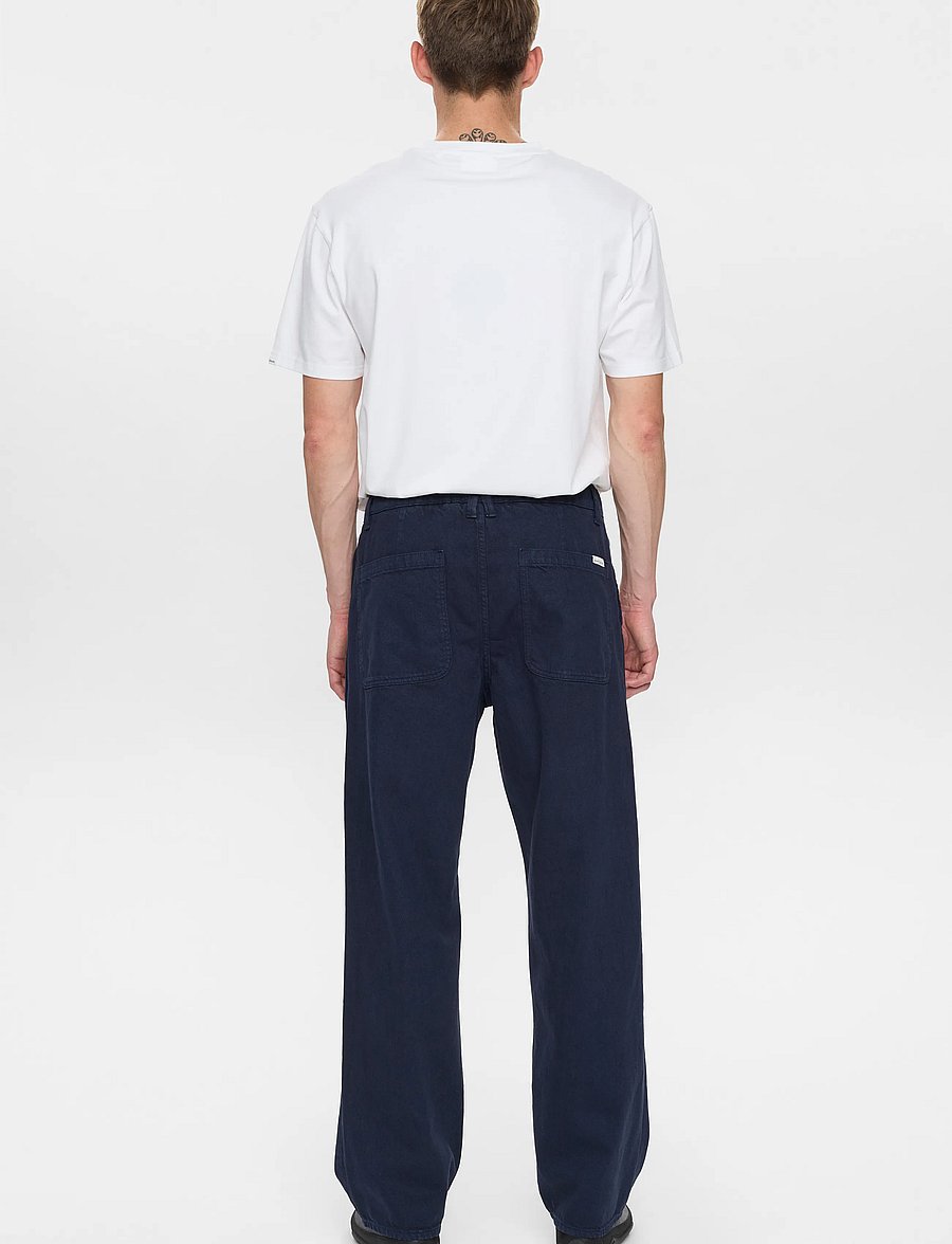 Anerkjendt - AKJONAS ELA TWILL PANTS - chinos - sky captain - 3