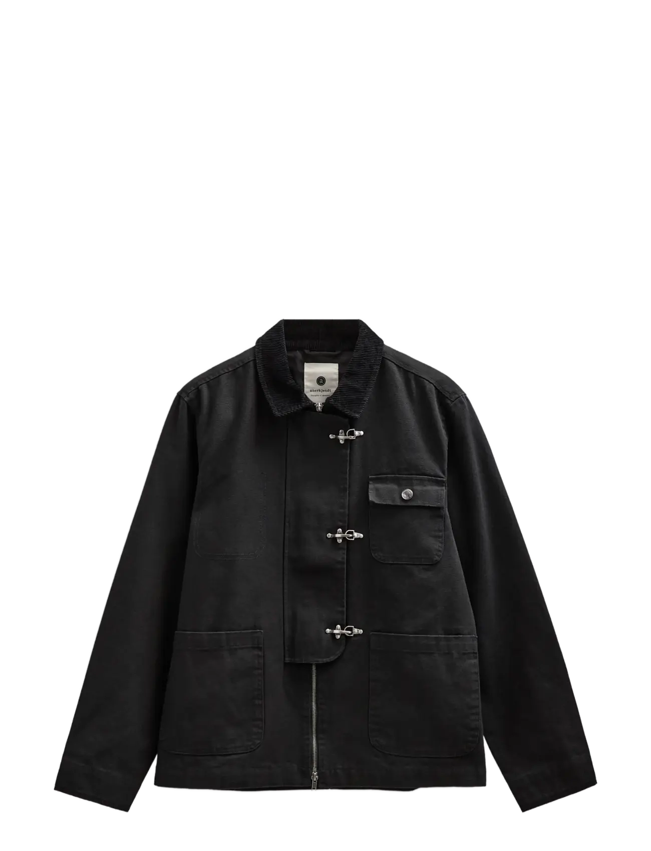 Anerkjendt AKBASTIAN CANVAS JACKET - Jacken & Mäntel - CAVIAR / black