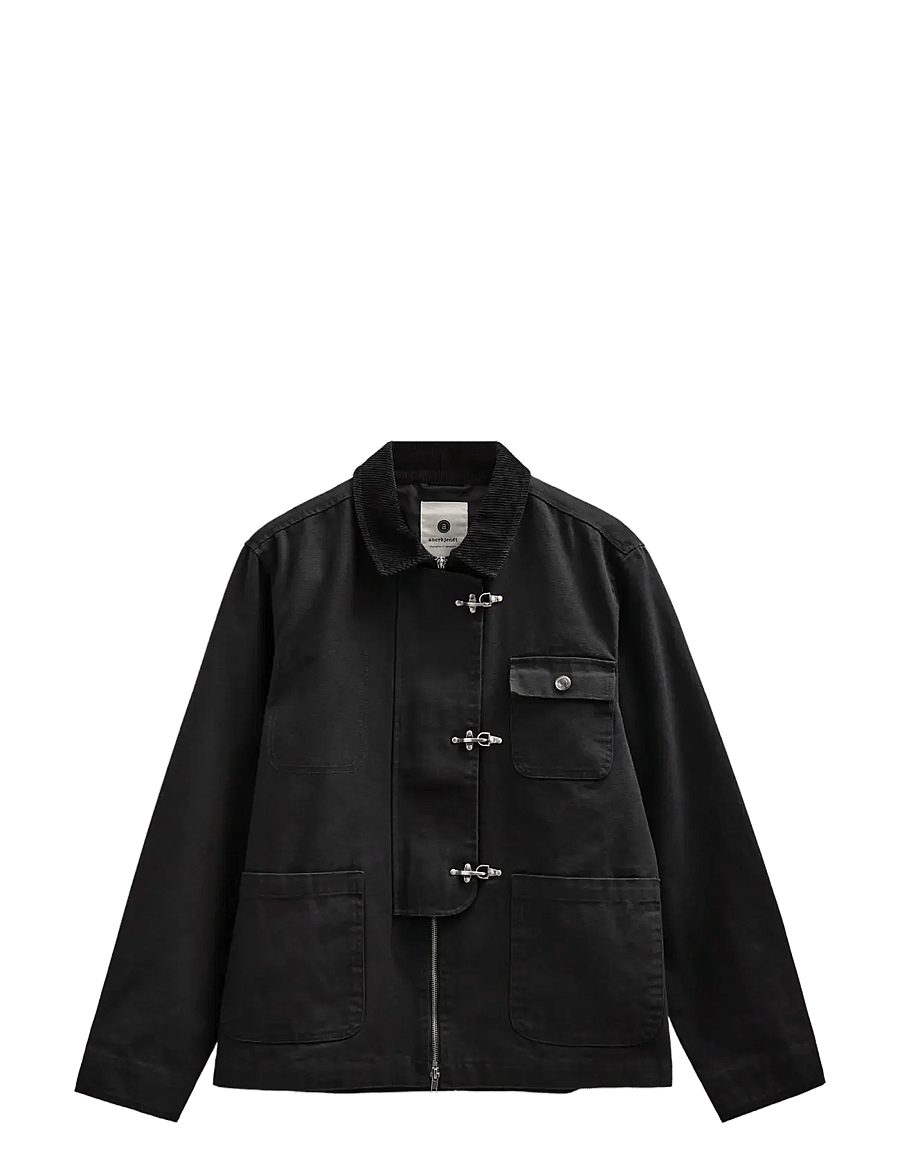 Anerkjendt - AKBASTIAN CANVAS JACKET - herbstjacken - caviar - 0