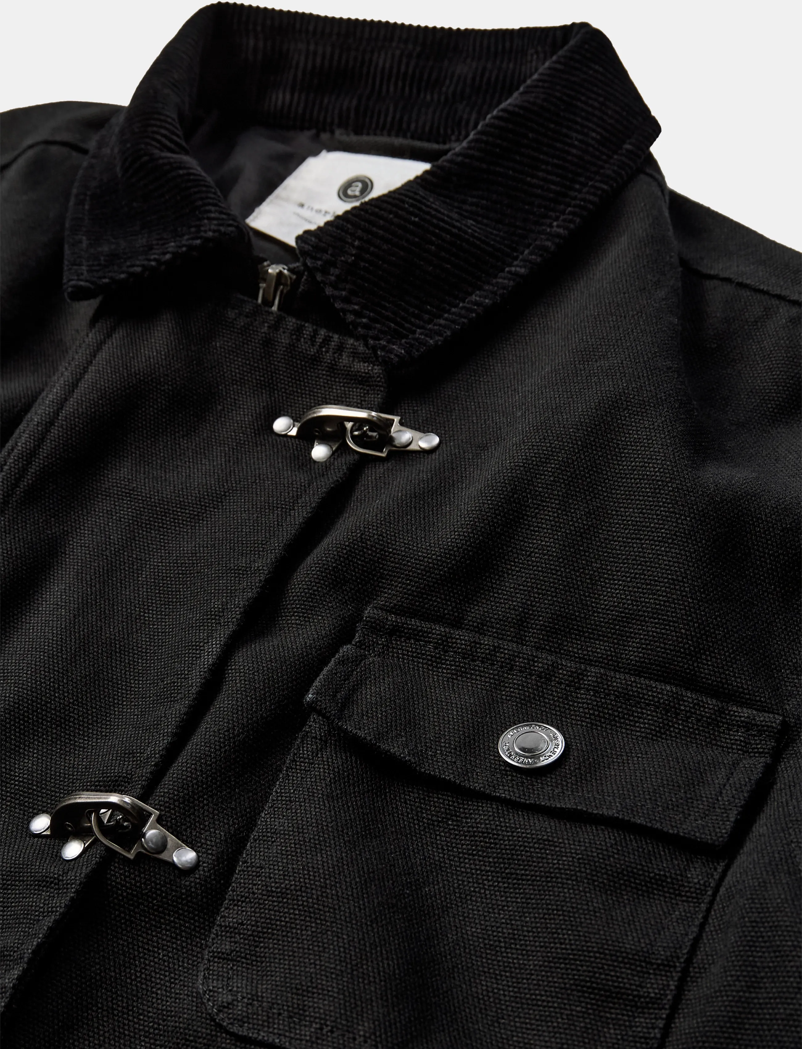 Anerkjendt - AKBASTIAN CANVAS JACKET - herbstjacken - caviar - 2