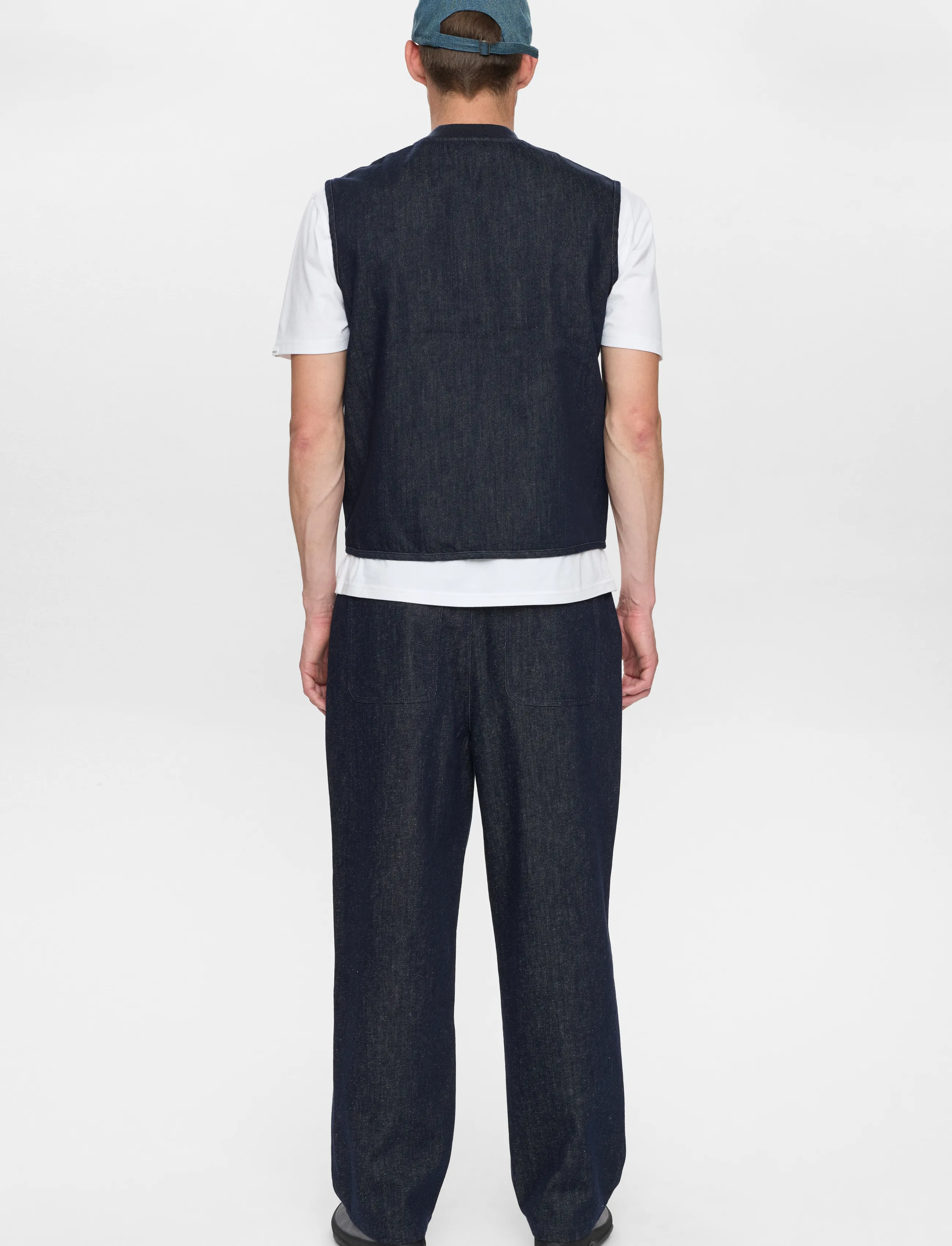 Anerkjendt - AKROBIN DENIM GILET - dark blue denim - 3