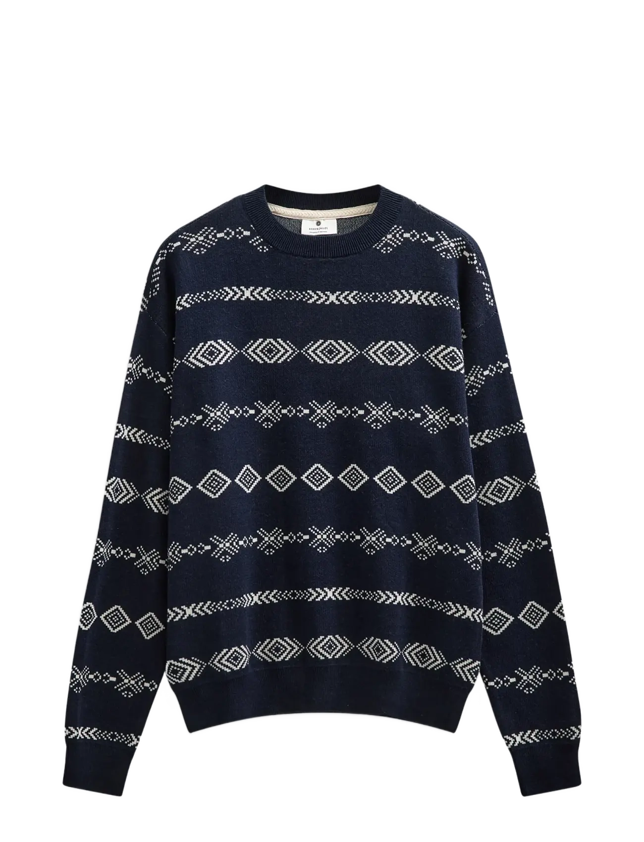 ANERKJENDT Aksinus Jacq Cot/Silk Knit Navy - XL - Herren