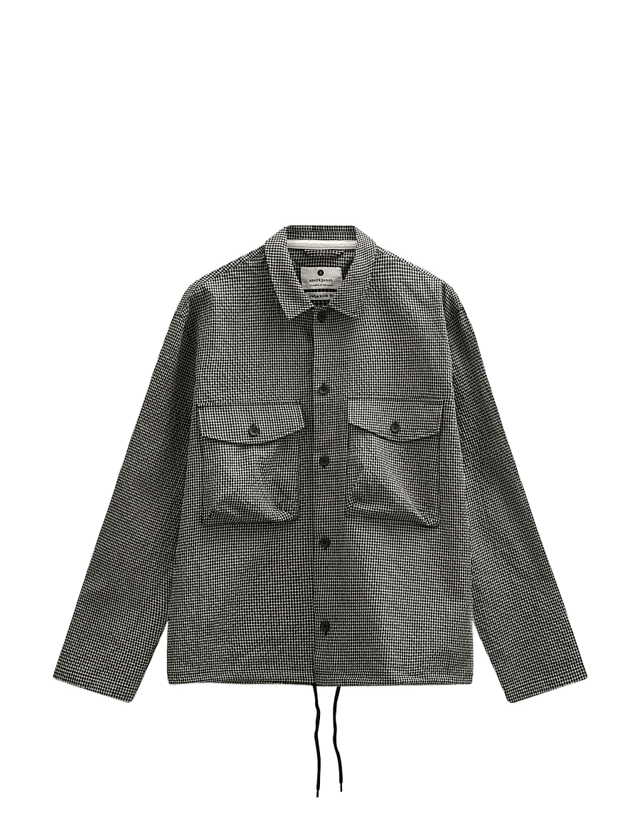 Anerkjendt - AKOTTO CHECK OVERSHIRT - vårjackor - caviar - 1
