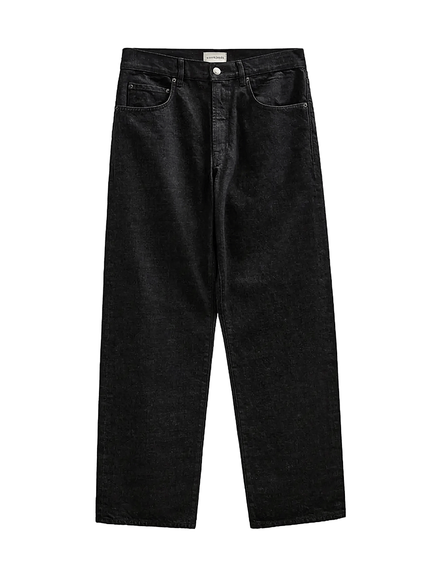 Anerkjendt - AKJONAS SELVEDGE JEANS - regular jeans - black - 0