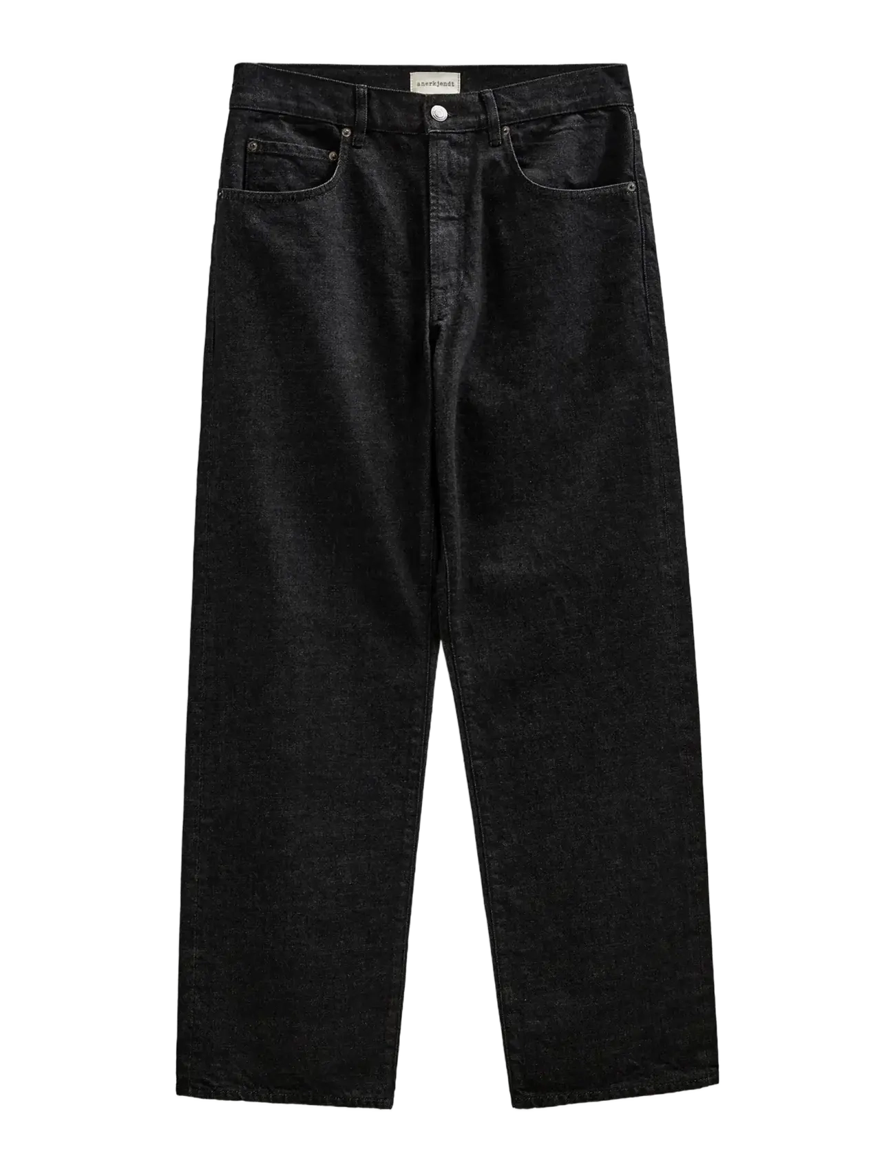 Anerkjendt AKJONAS SELVEDGE JEANS - Riided - BLACK / black