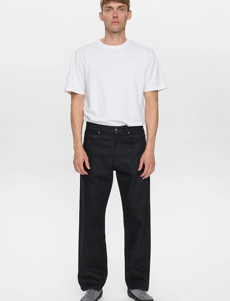 Anerkjendt - AKJONAS SELVEDGE JEANS - klassikalised teksad - black - 0
