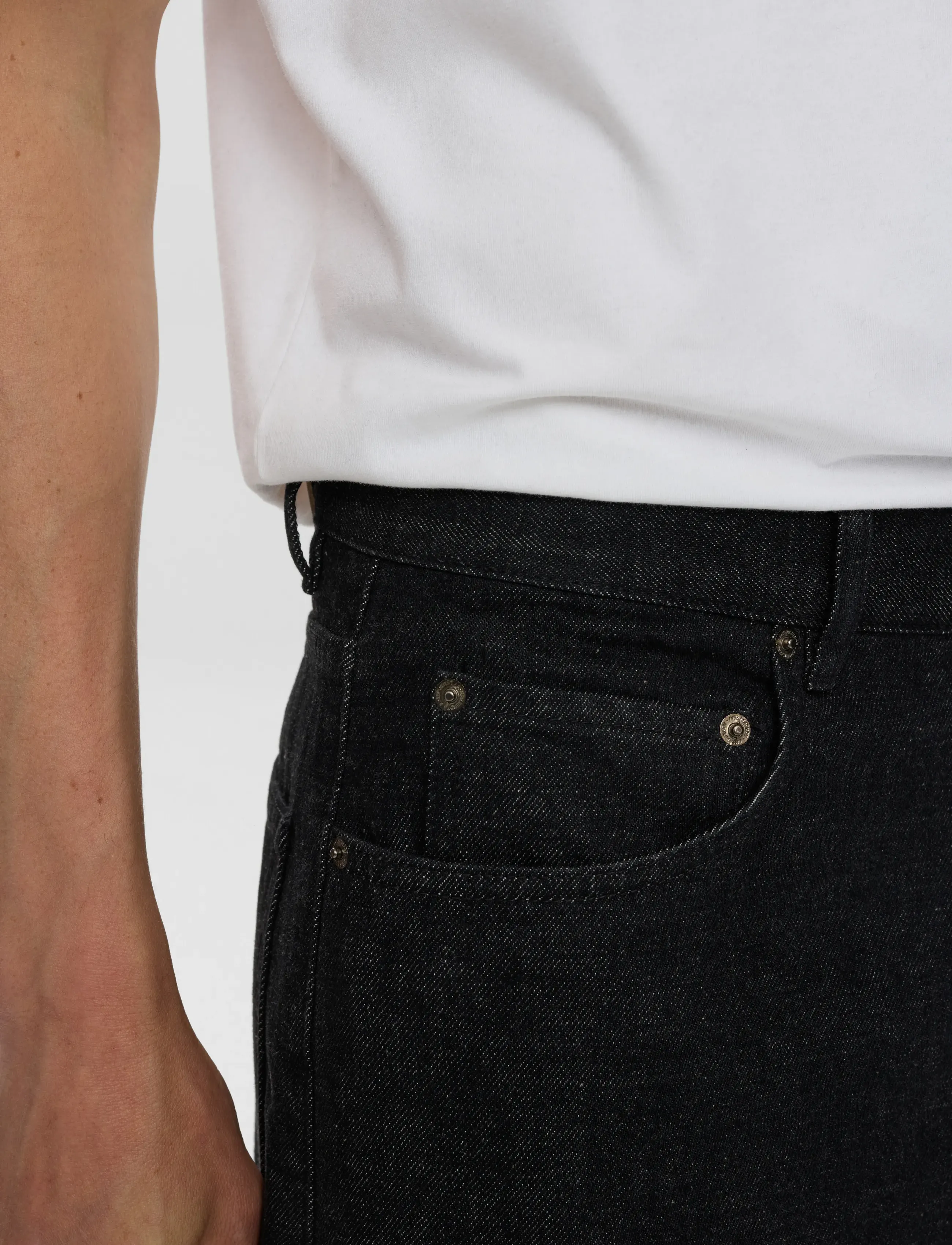 Anerkjendt - AKJONAS SELVEDGE JEANS - normale jeans - black - 4