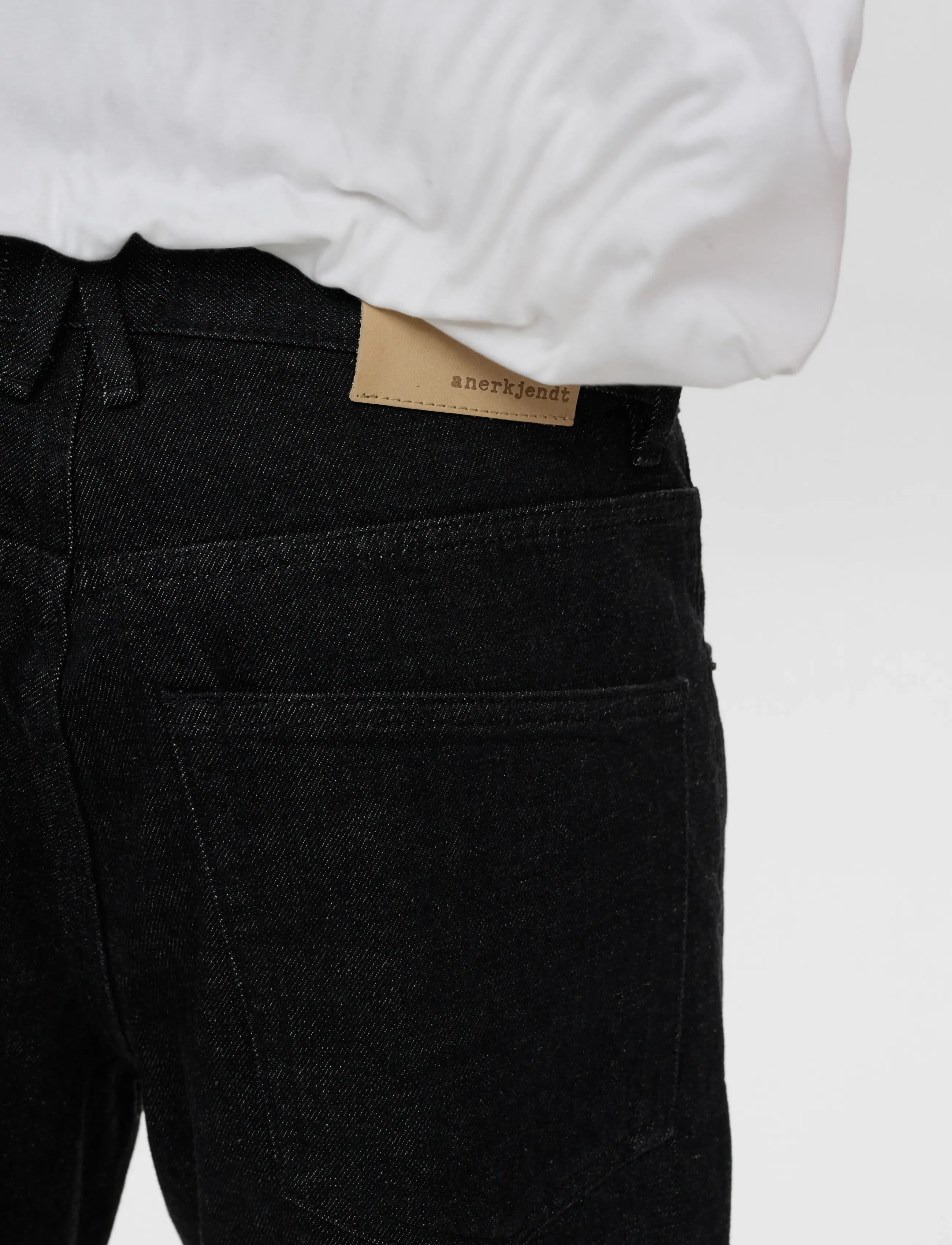 Anerkjendt AKJONAS SELVEDGE JEANS - Streetstyle - BLACK / black