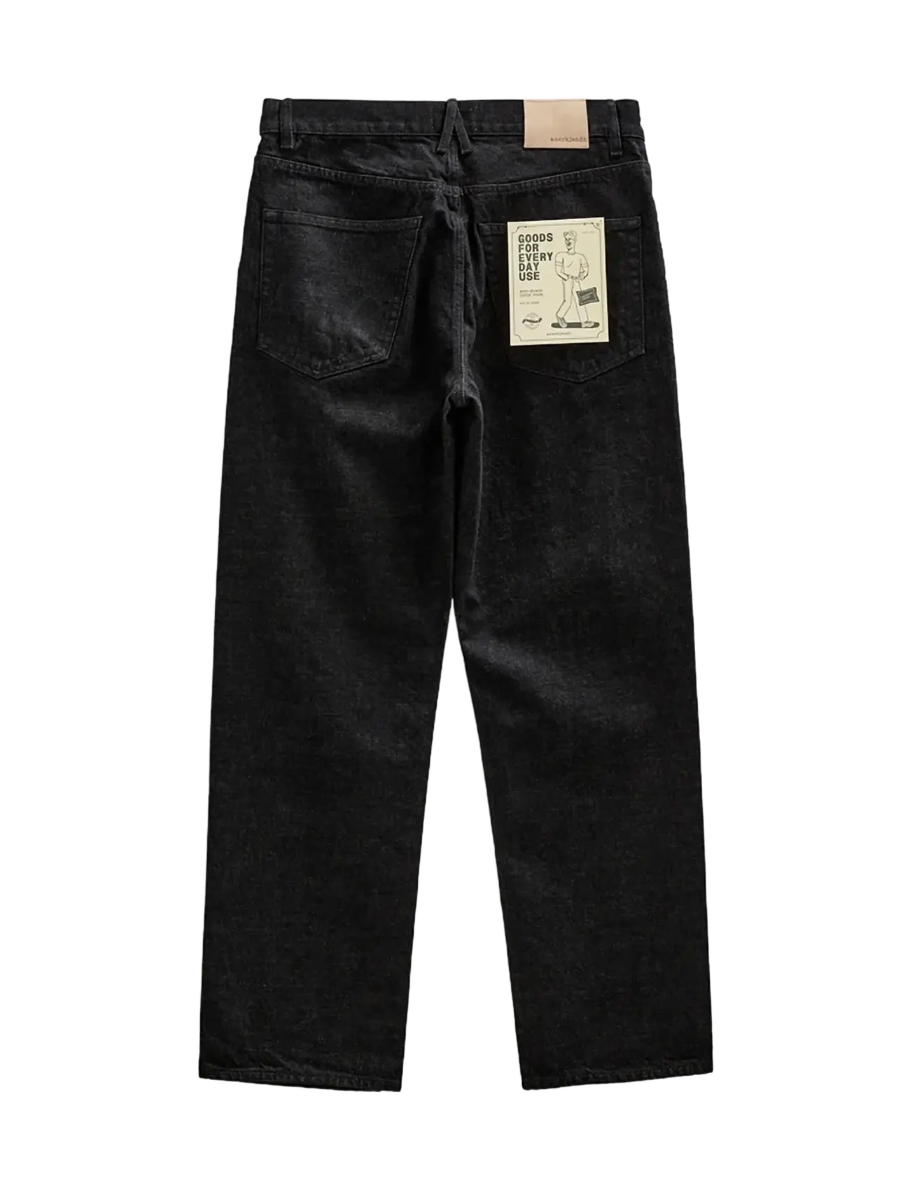 Anerkjendt - AKJONAS SELVEDGE JEANS - regular jeans - black - 1