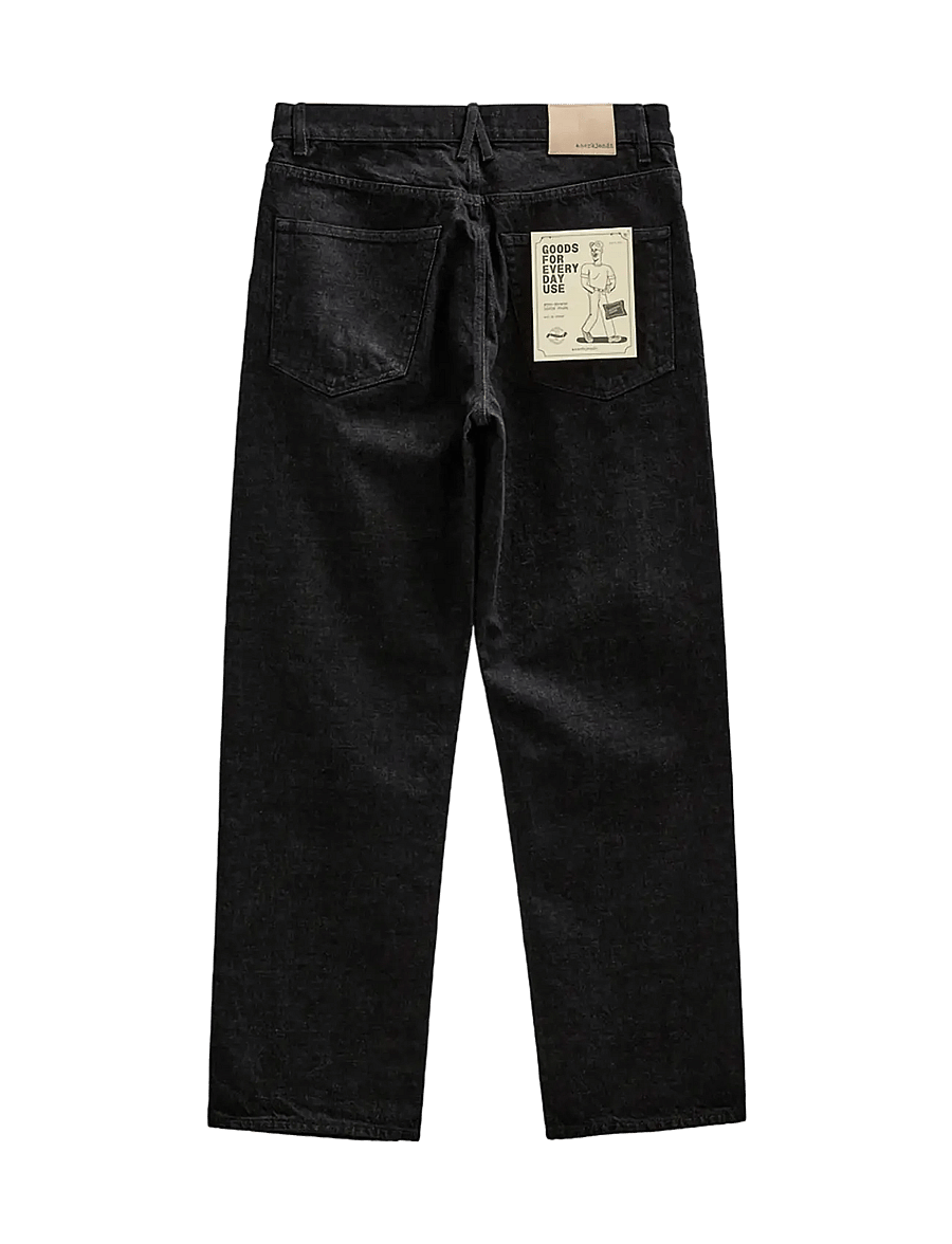 Anerkjendt - AKJONAS SELVEDGE JEANS - regular jeans - black - 1