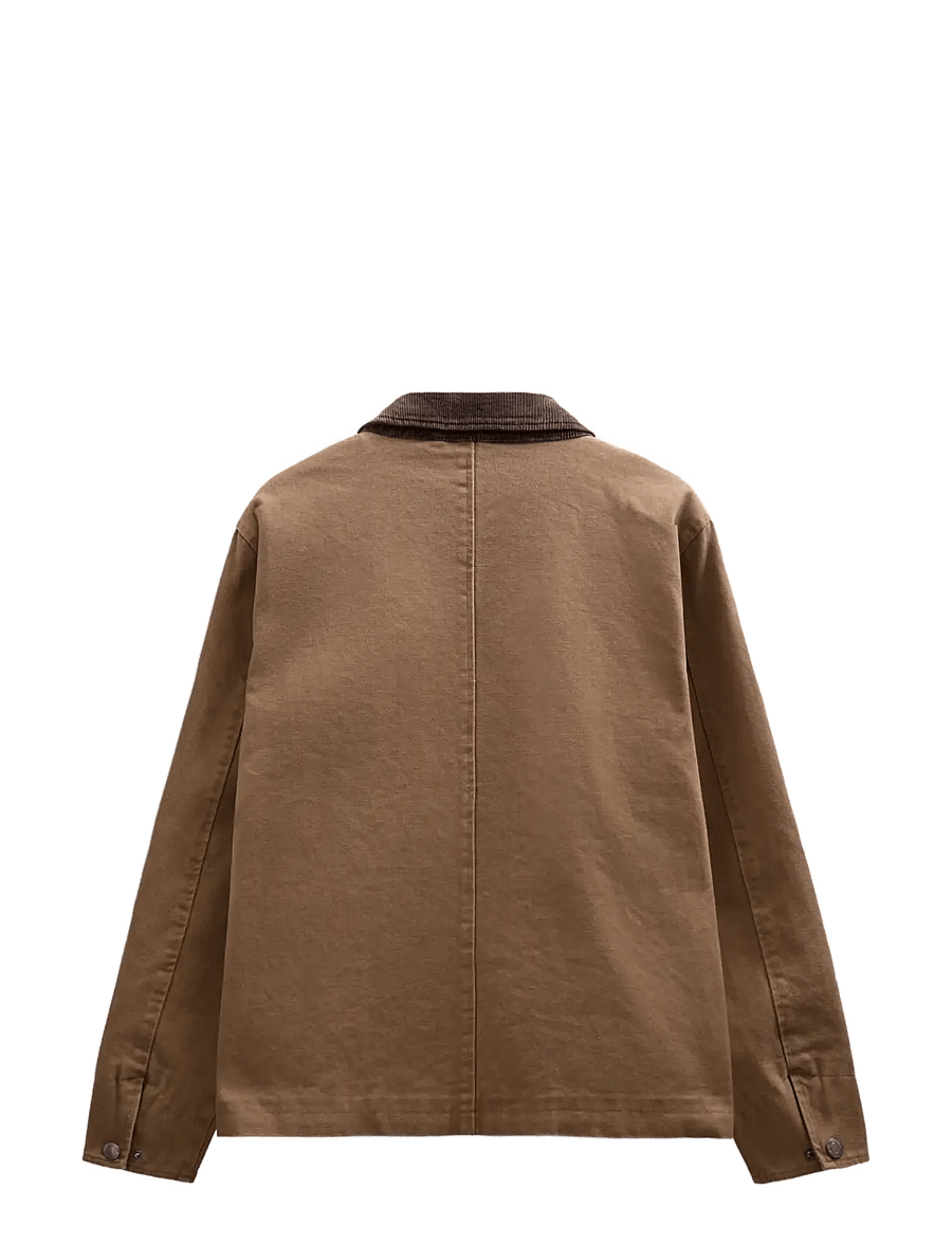 Anerkjendt - AKBASTIAN CANVAS WASHED JACKET - höstjackor - ermine - 2