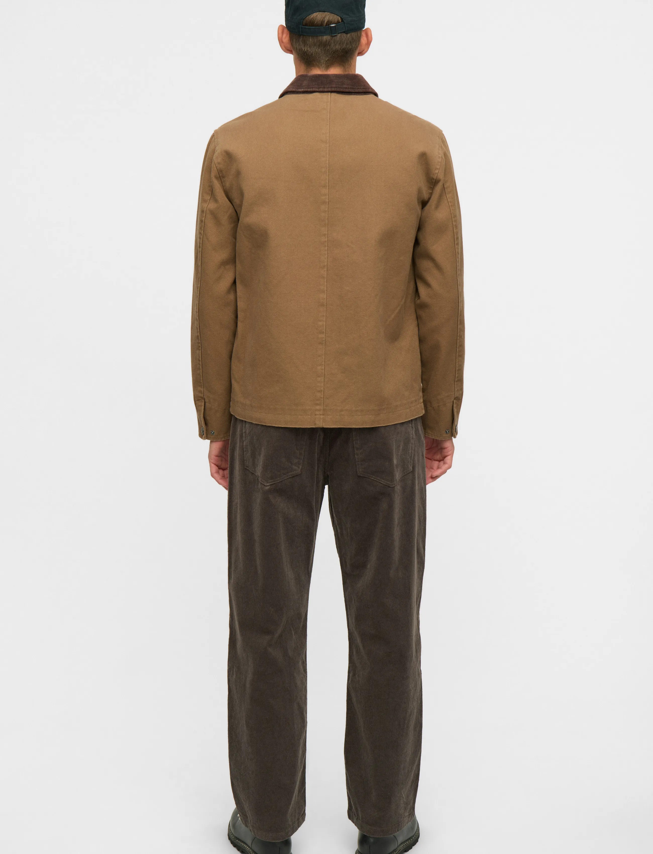 Anerkjendt - AKBASTIAN CANVAS WASHED JACKET - höstjackor - ermine - 3