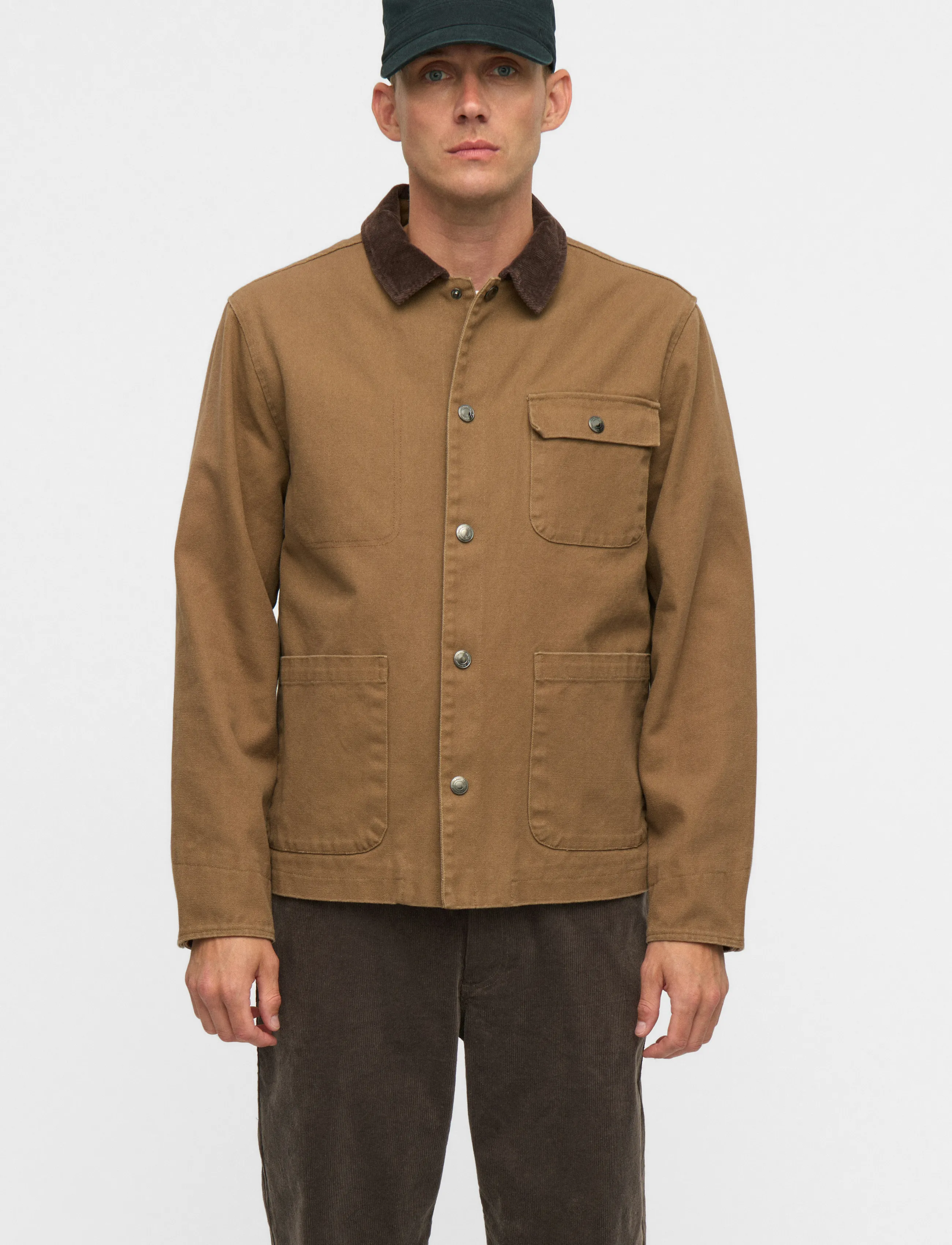 Anerkjendt AKBASTIAN CANVAS WASHED JACKET - Jackor - ERMINE / brown