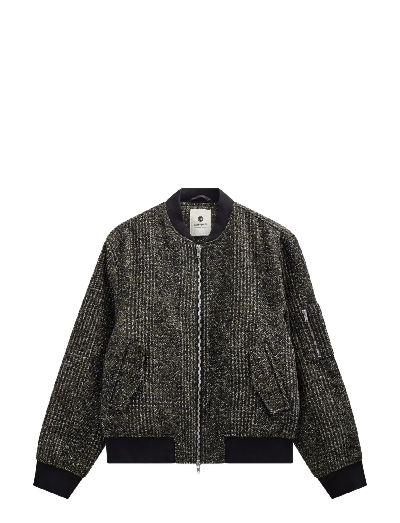 Anerkjendt - AKBERTIE CHECK WOOL JACKET - forest night - 1
