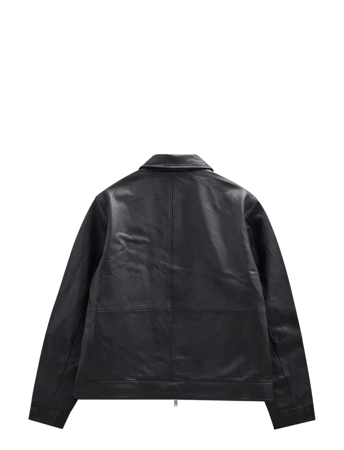 Anerkjendt - AKCARL LEATHER JACKET - herbstjacken - caviar - 2
