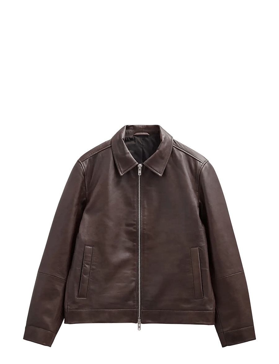 Anerkjendt - AKCARL LEATHER JACKET - fall jackets - delicioso - 1
