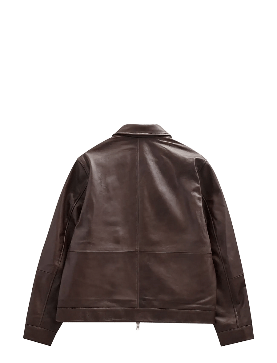 Anerkjendt - AKCARL LEATHER JACKET - fall jackets - delicioso - 2