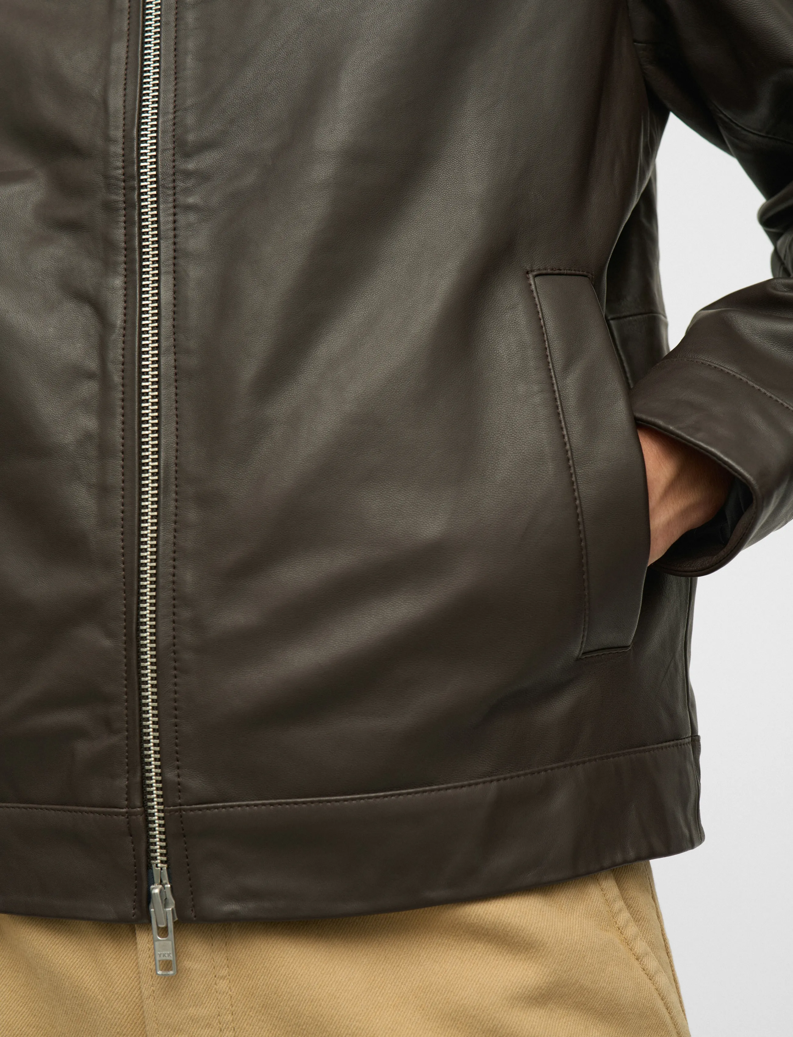 Anerkjendt AKCARL LEATHER JACKET - Anerkjendt - DELICIOSO / brown