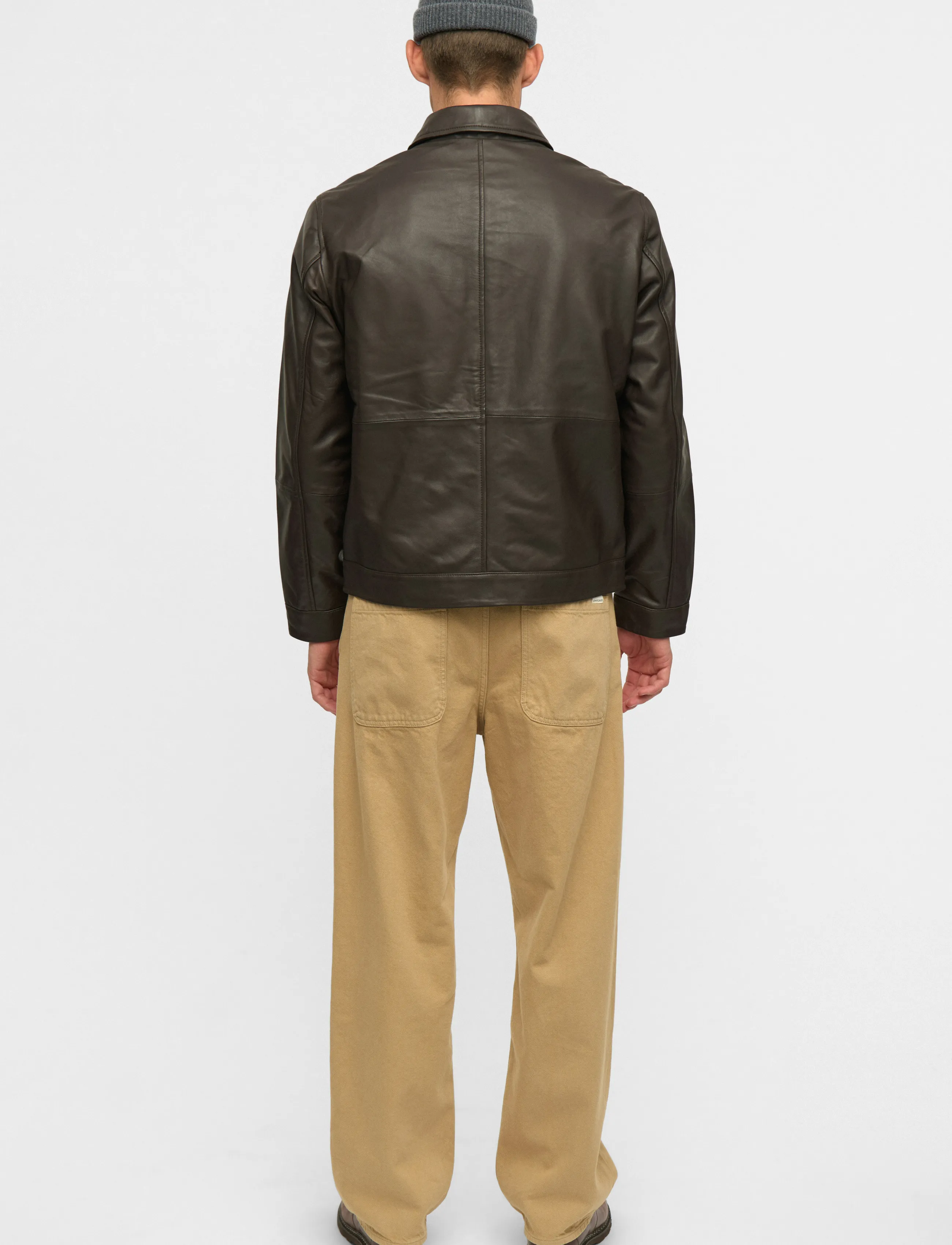 Anerkjendt - AKCARL LEATHER JACKET - fall jackets - delicioso - 3