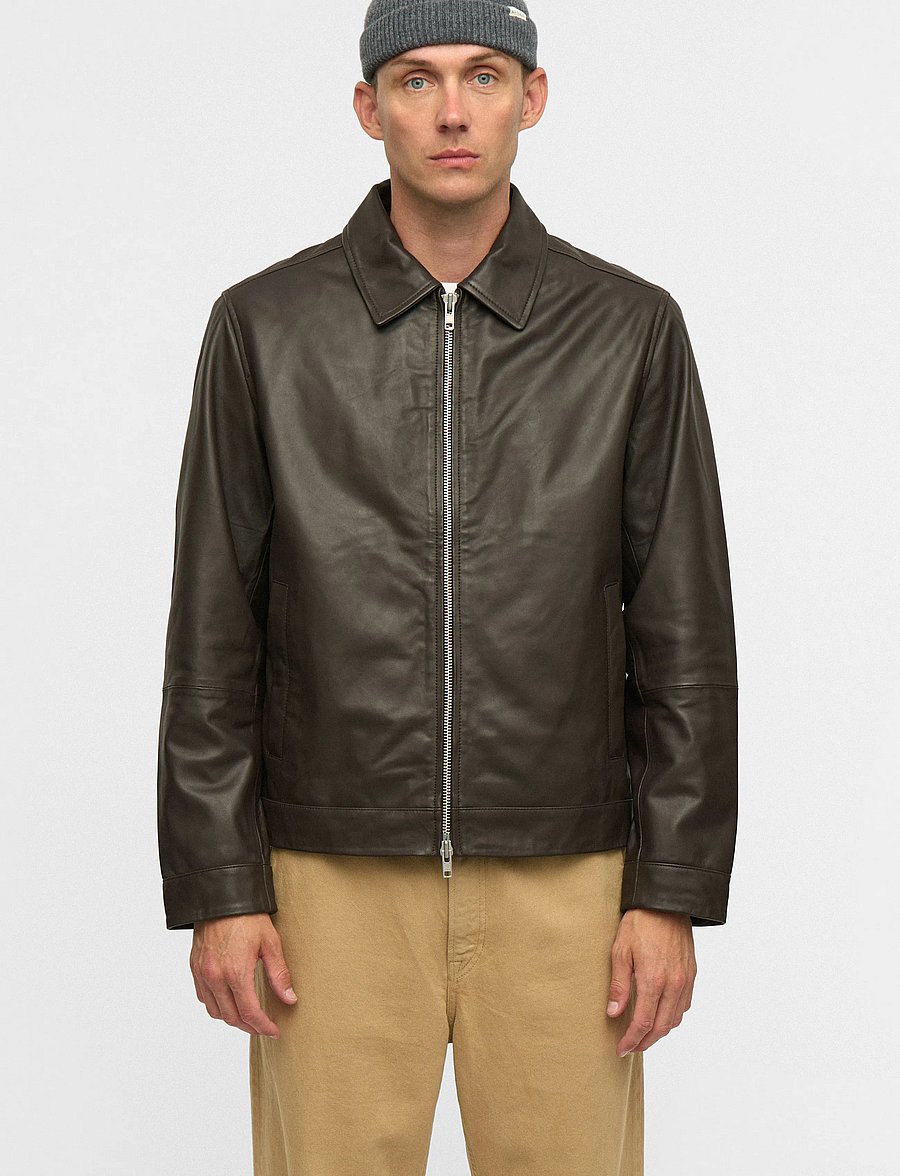 Anerkjendt - AKCARL LEATHER JACKET - fall jackets - delicioso - 5