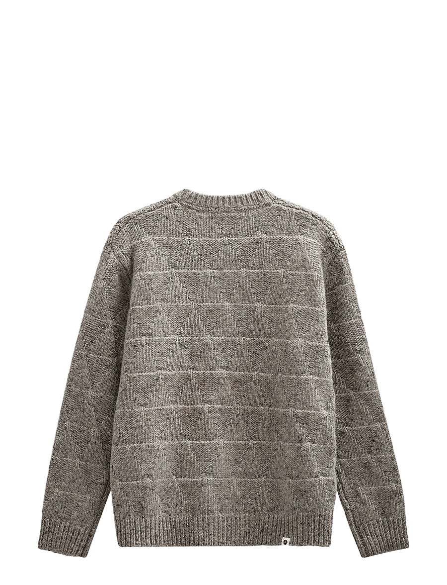 Anerkjendt - AKSINUS HEAVY WOOL KNIT - medium grey mel - 0