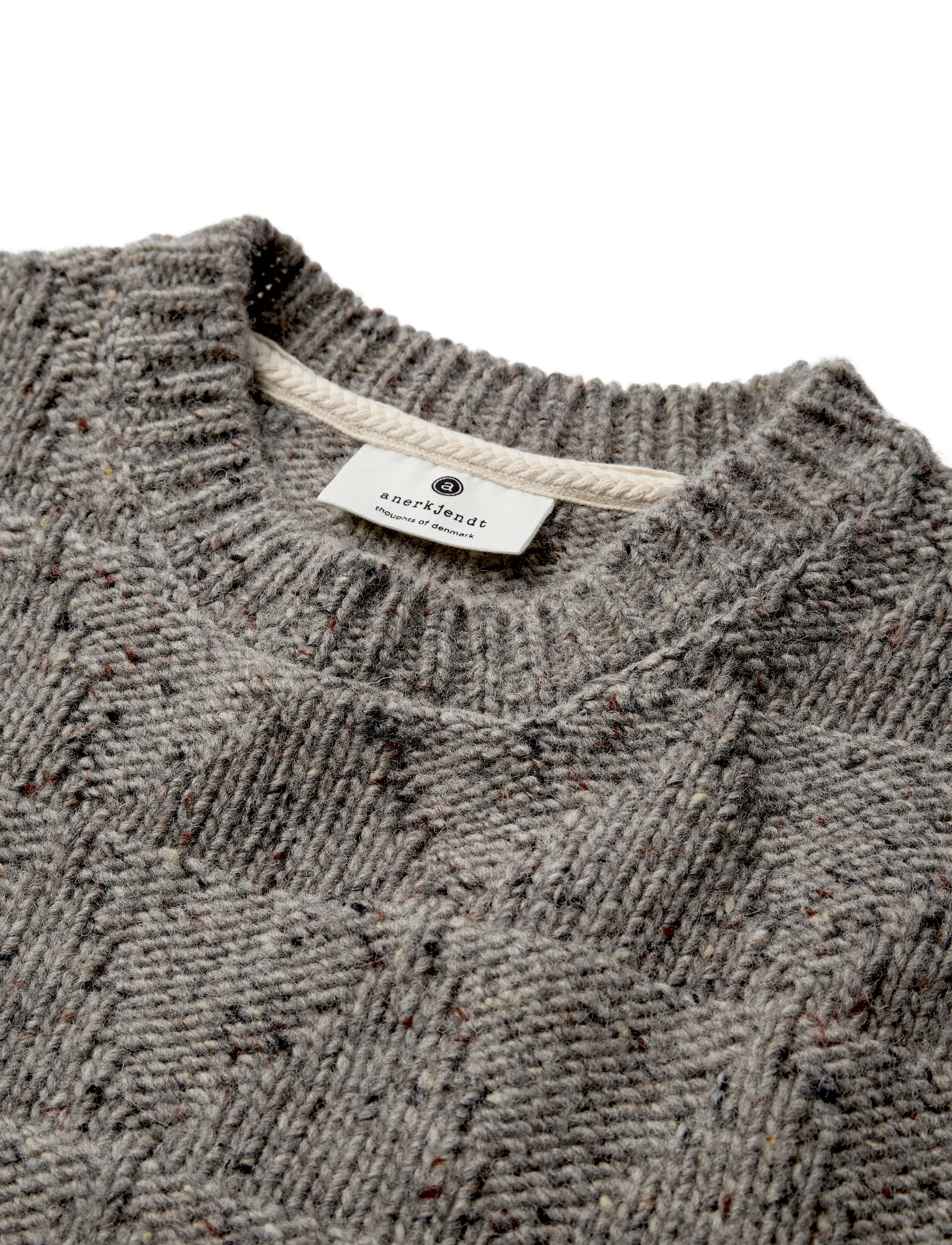 Anerkjendt - AKSINUS HEAVY WOOL KNIT - medium grey mel - 2