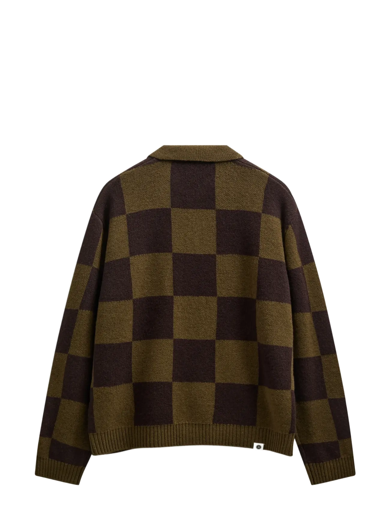 Anerkjendt - AKSINUS CHECK MERINO KNIT - forest night - 2