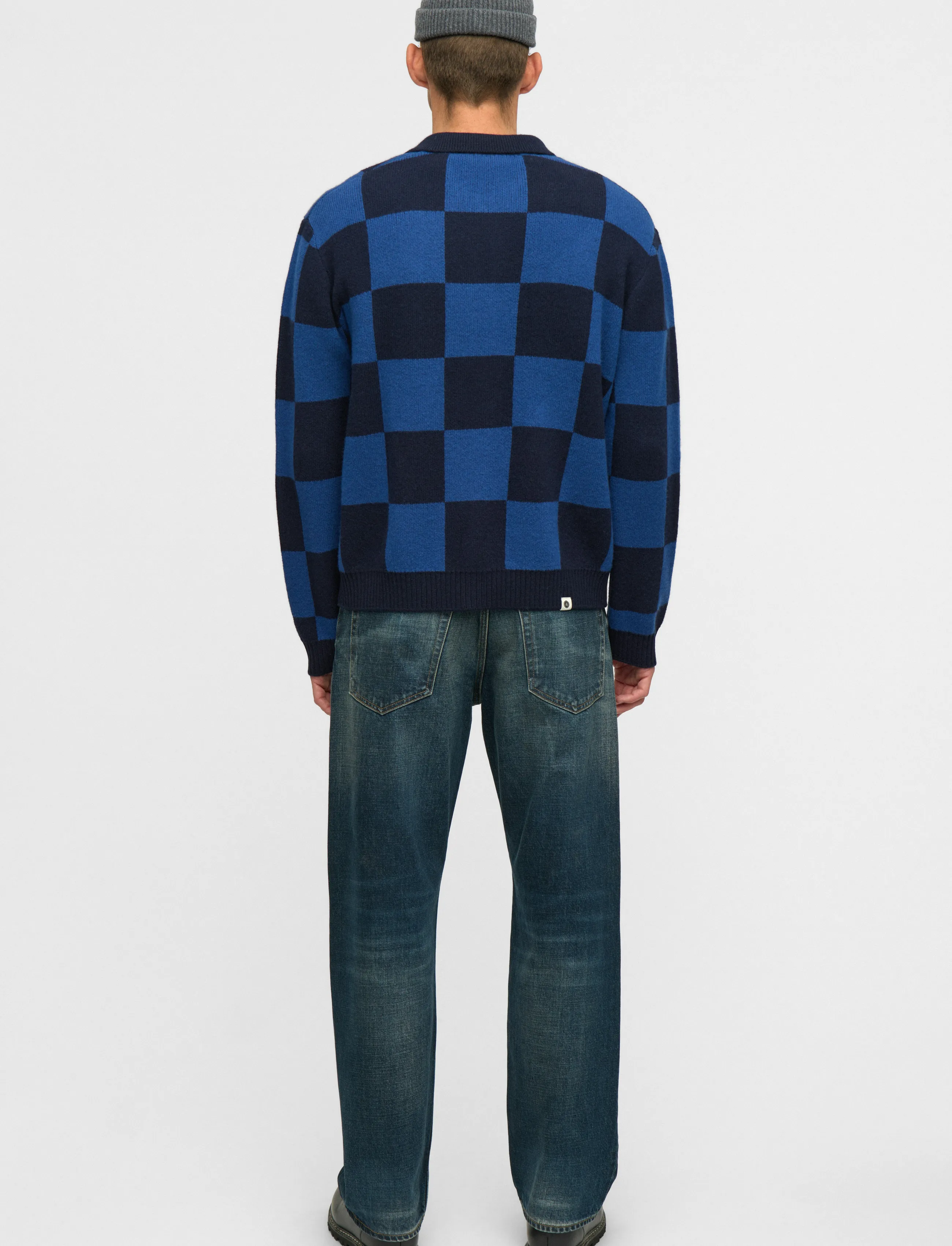 Anerkjendt Aksinus Check Merino Knit koftor & cardigans herr – bild 2