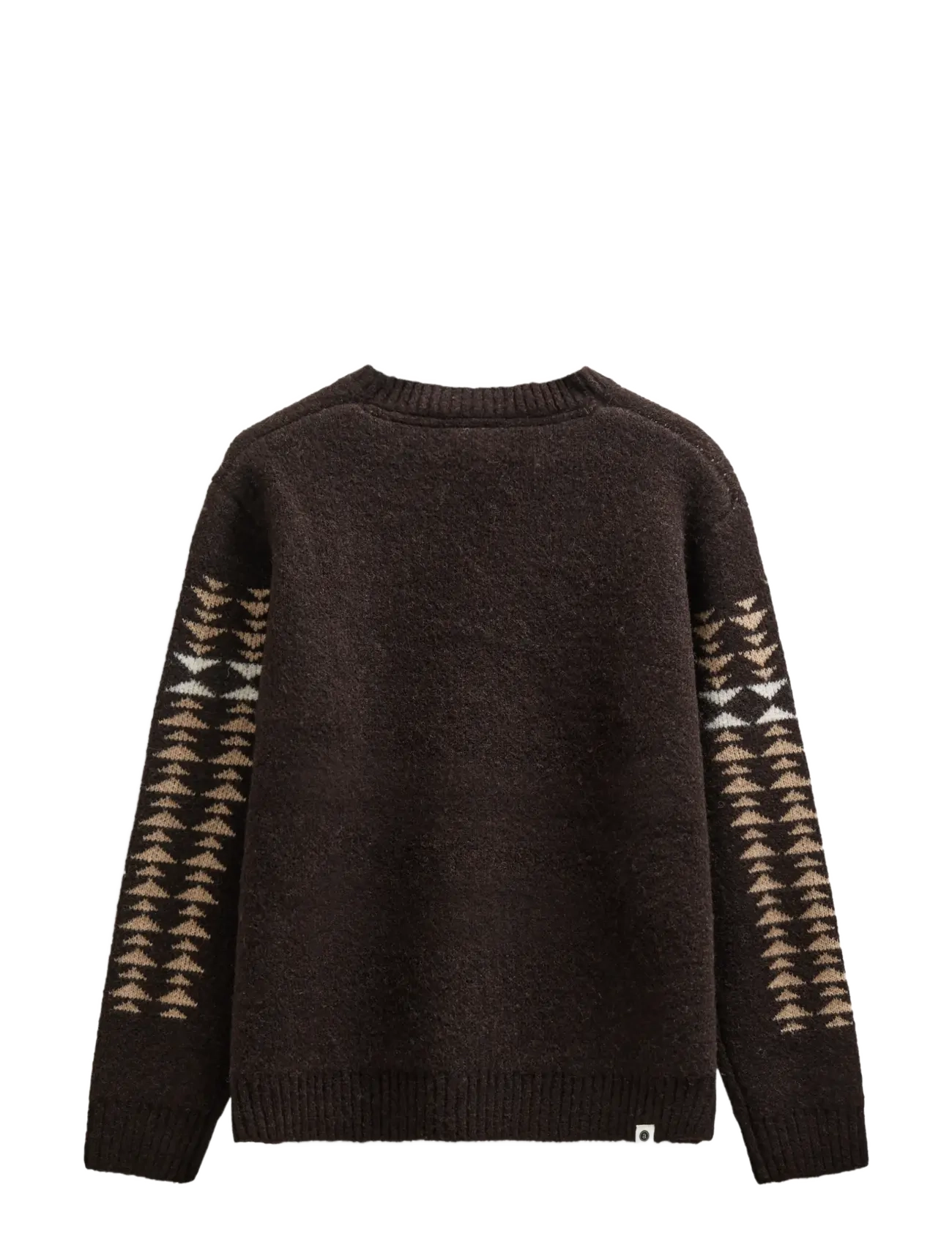 Anerkjendt AKSINUS JACQ KNIT - Ümara kaelusega - DELICIOSO / brown