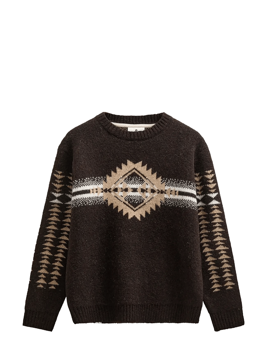 Anerkjendt - AKSINUS JACQ KNIT - rundhals - delicioso - 1