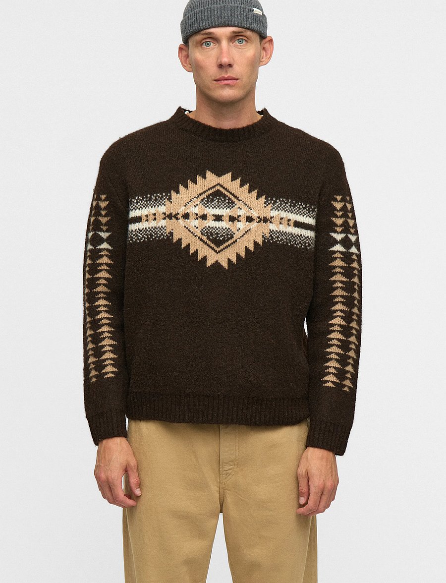 Anerkjendt - AKSINUS JACQ KNIT - rundhals - delicioso - 0