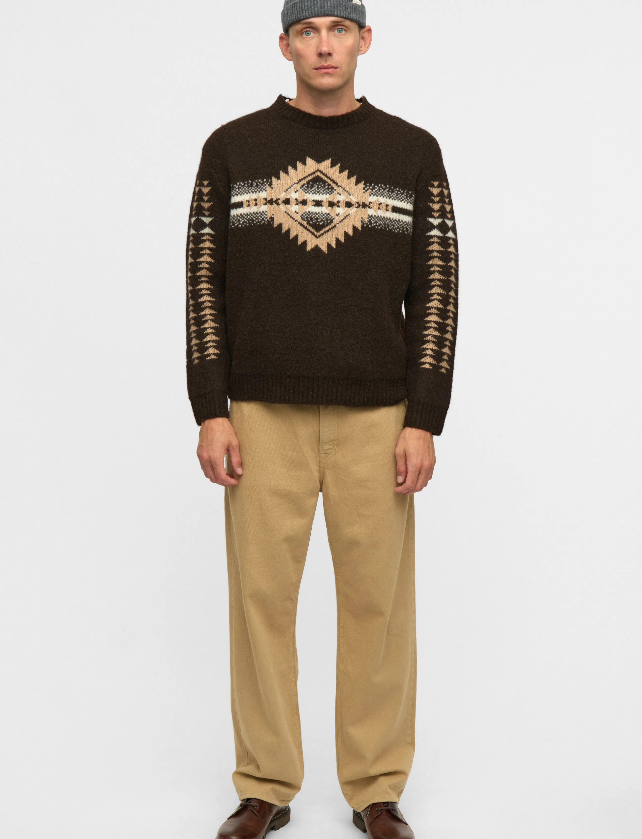 Anerkjendt - AKSINUS JACQ KNIT - rundhals - delicioso - 4