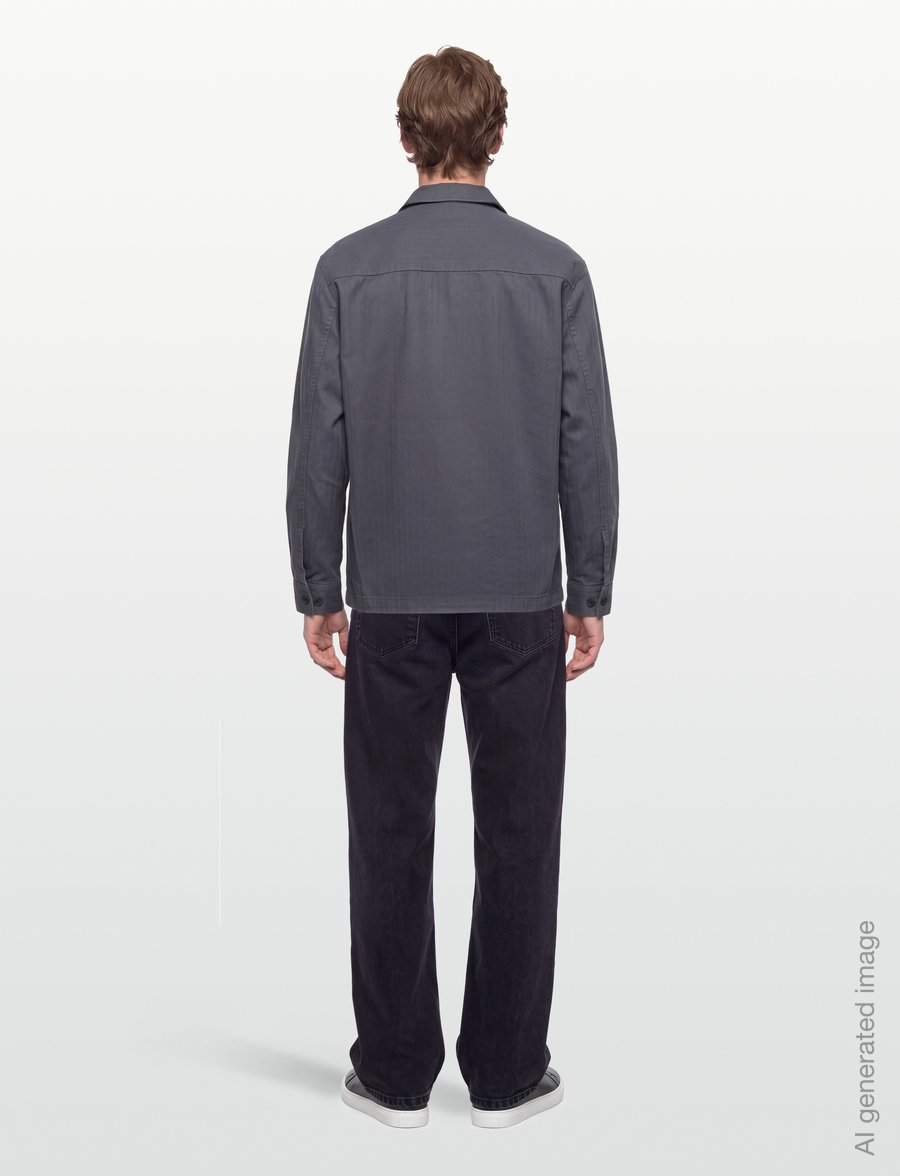 Anerkjendt - AKOTTO HERRINGBONE LS OS - paitatakit - magnet - 4